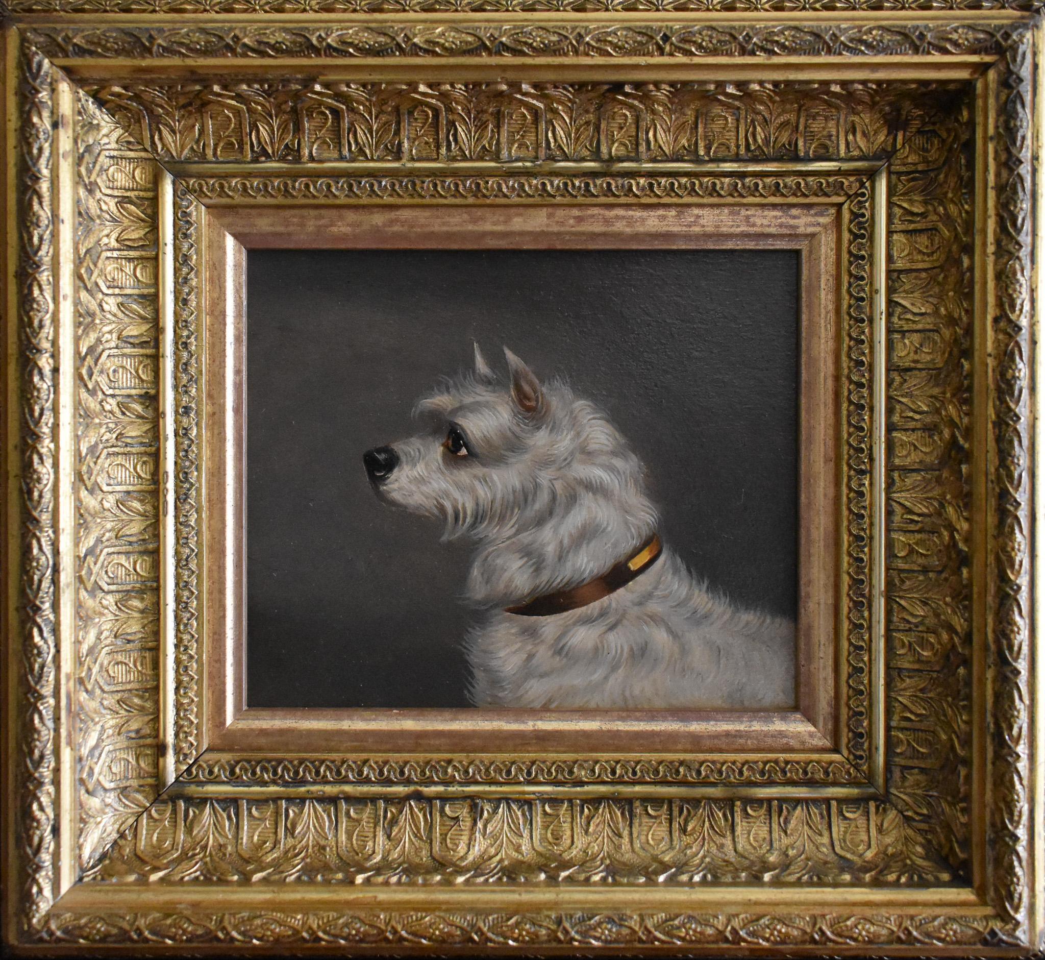 Fritz'; y Un amigo (dos terriers) - Painting de Edwin Loder