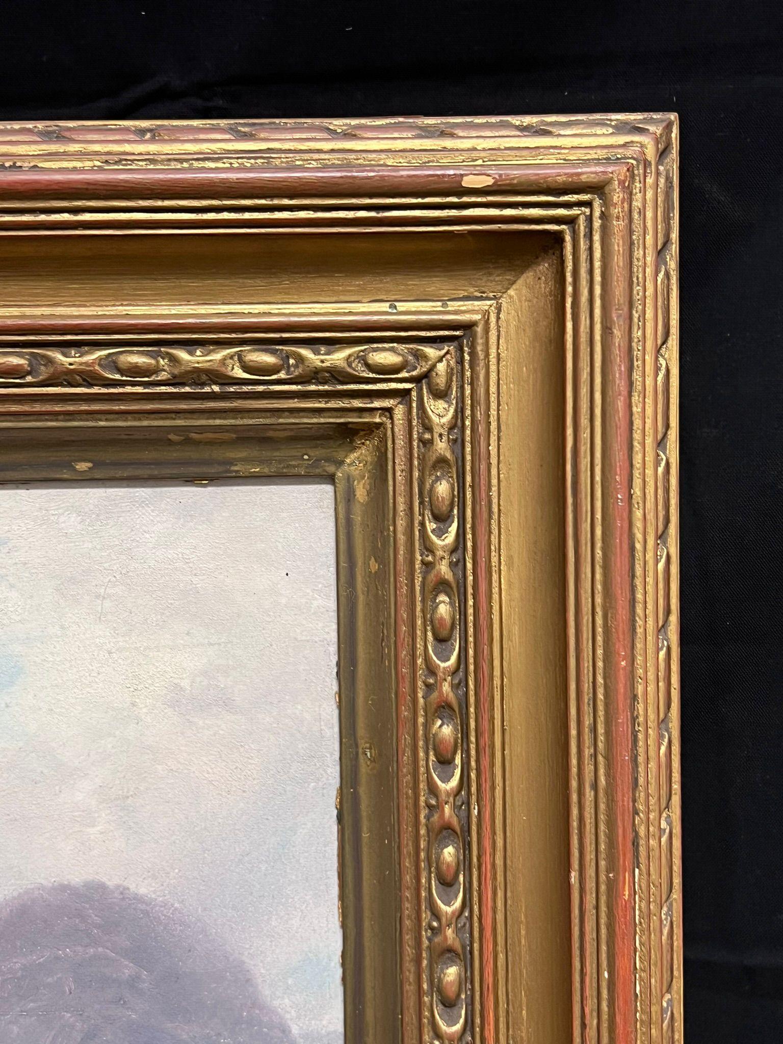 Ganado de las Highlands en un majestuoso paisaje de montaña Pintura al óleo victoriana Glencoe en venta 6