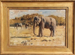 Elephants of Bekanir - Oil on Canvas - American