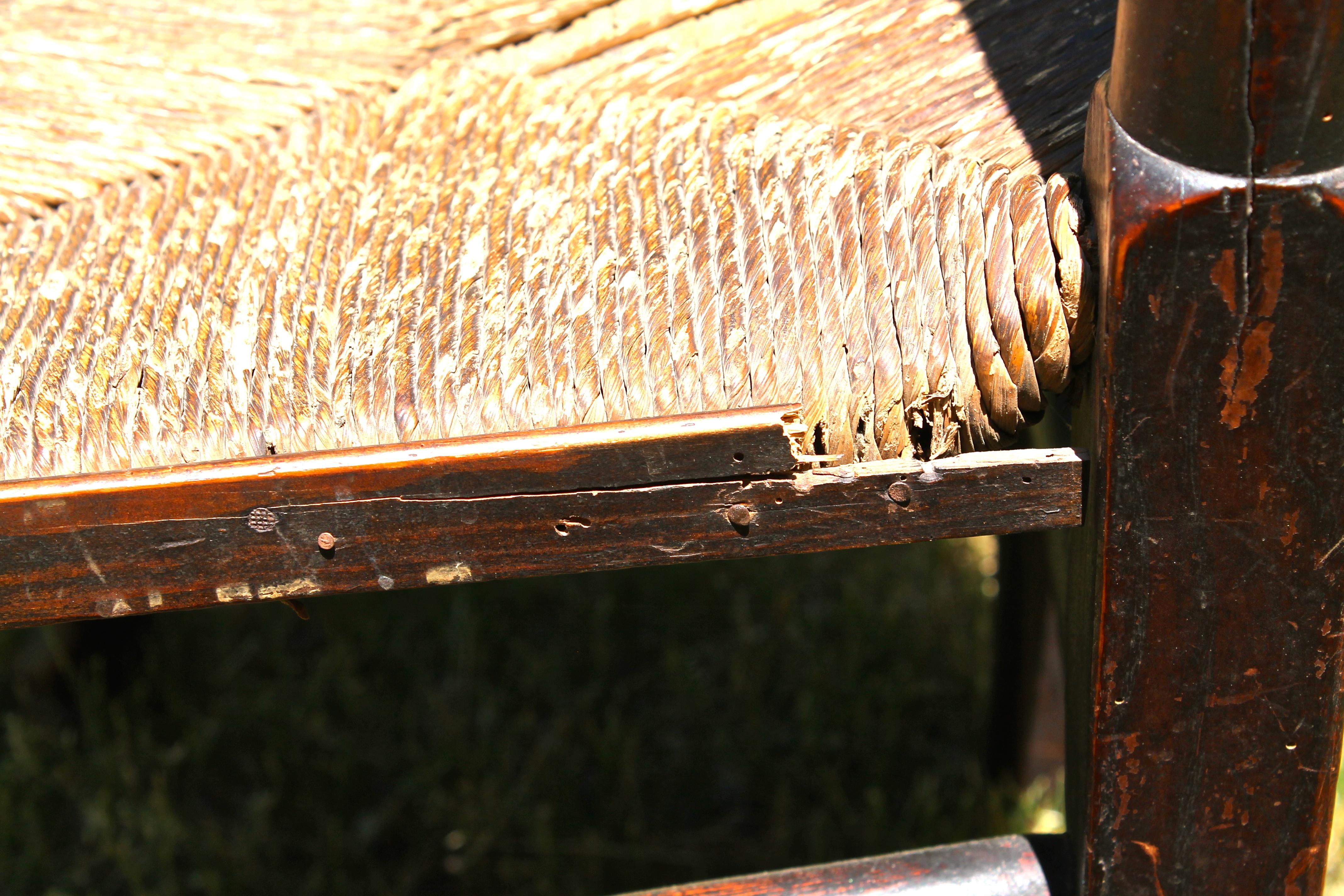 Edwin Lutyens Style English Ash & Alder Ladder Back Side Chairs In Good Condition In Sharon, CT