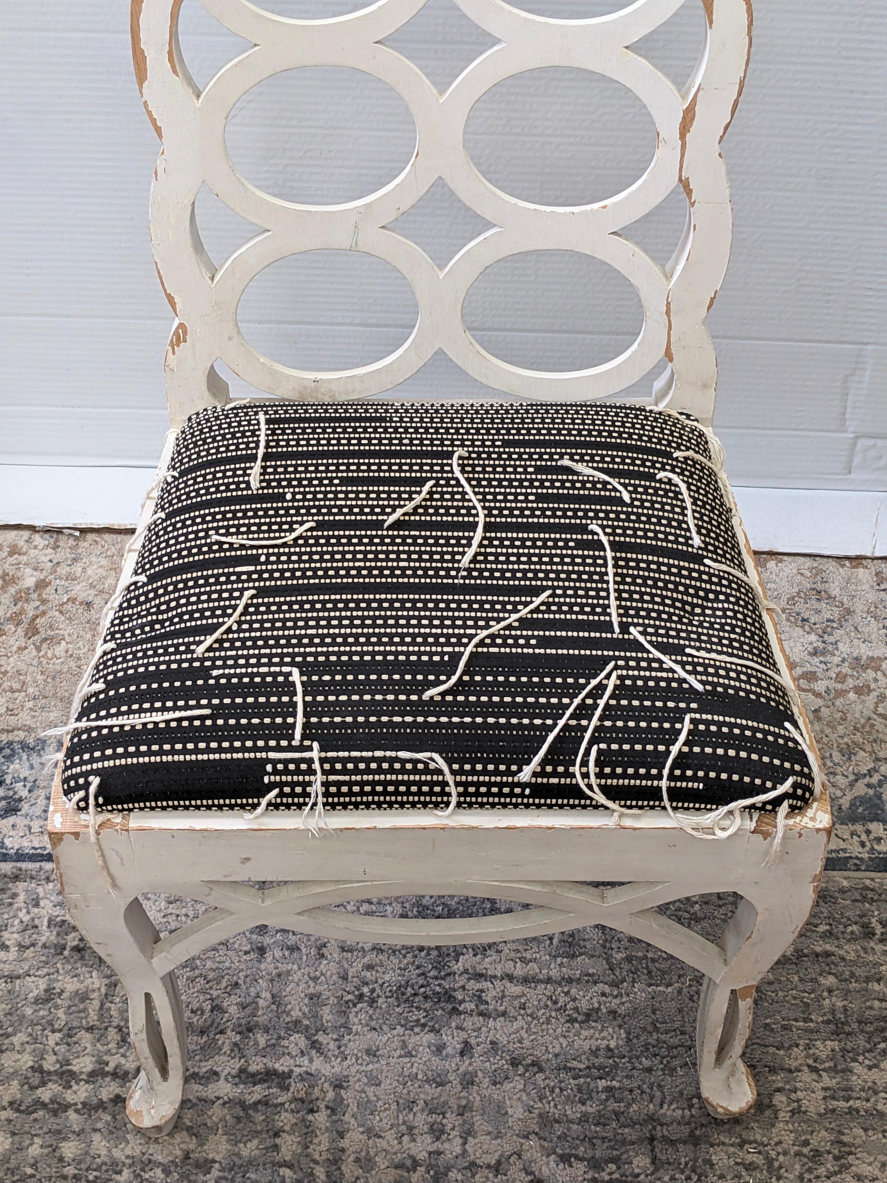 Mid-Century Modern Edwin Lutyens Style Loop Back Chair For Sale