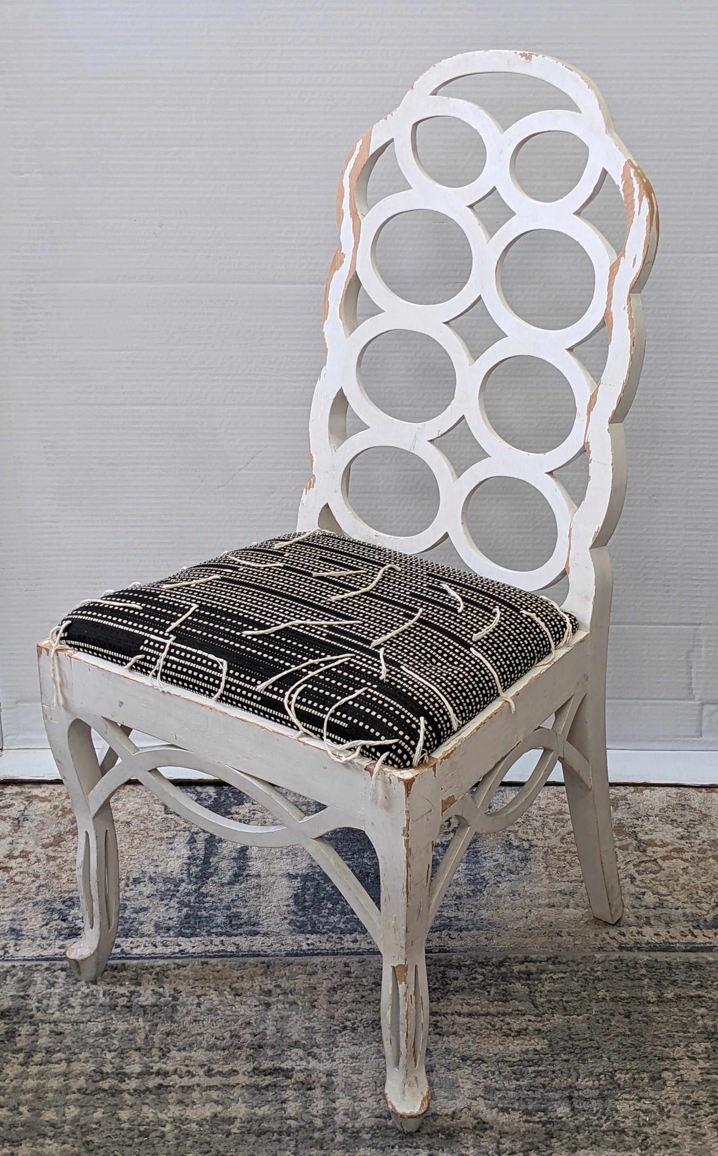 European Edwin Lutyens Style Loop Back Chair For Sale