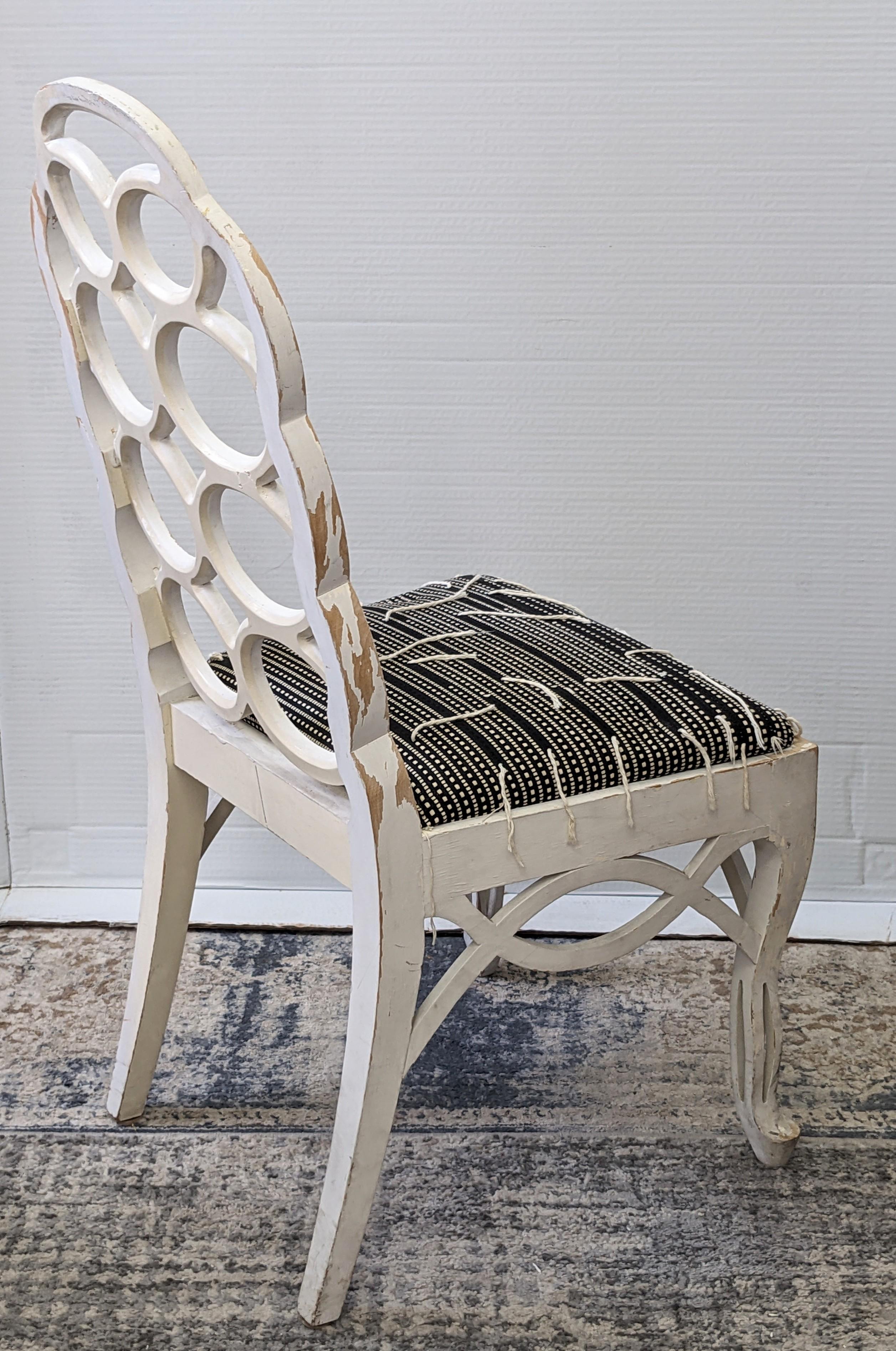 Wood Edwin Lutyens Style Loop Back Chair For Sale