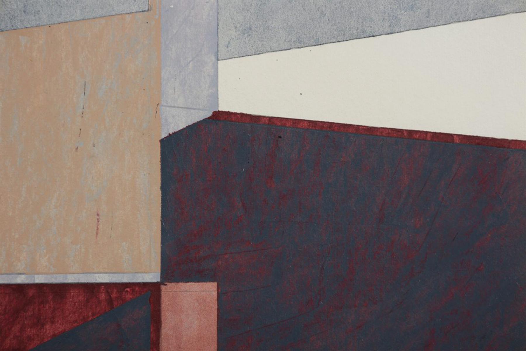 Edwin Mieczkowski (Amerikaner, 1929-2017)
Gebrochenes Eis, 1976
Gouache und Bleistift auf Papier
Signiert, datiert (2. Februar 1976) und unten rechts betitelt
27,5 x 37,75 Zoll
35 x 45 Zoll, gerahmt

Der in Pittsburgh geborene Edwin Mieczkowski war