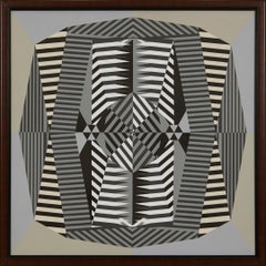 Dimensioni curve, Geometrico astratto OpArt, Mid-Century Cleveland