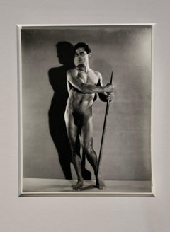 EDWIN TOWNSEND RARE 1932 VINTAGE MALE NUDE PHOTOGRAPH OF TONY SANSONE