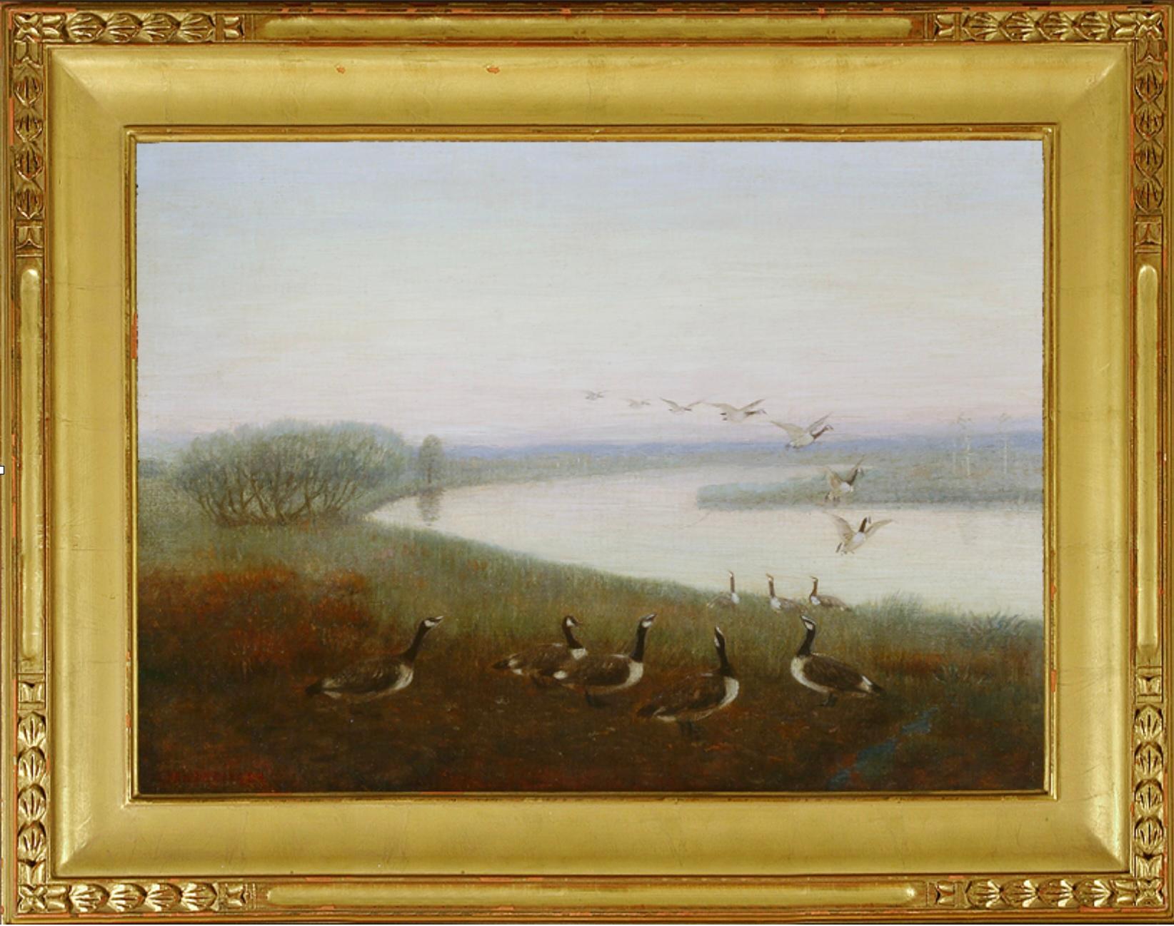 Wild Geese - Painting by Edwin Willard Deming