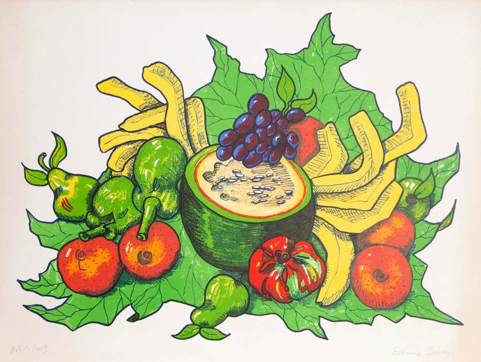 Fruit, Pop Art Lithograph by Edwina Sandys