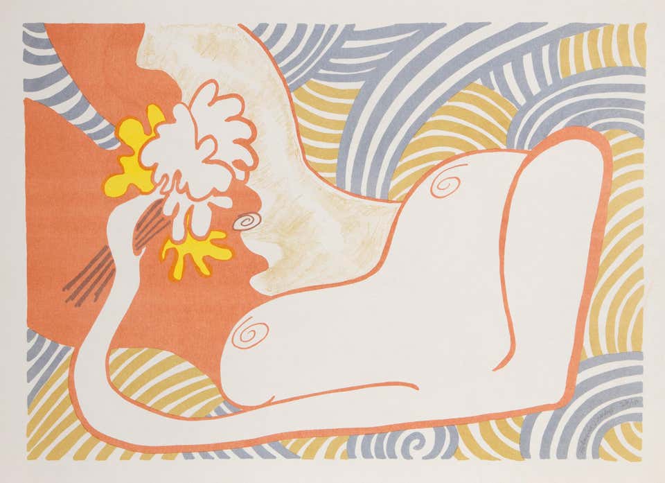 Peace, Pop Art Nude Lithograph by Edwina Sandys