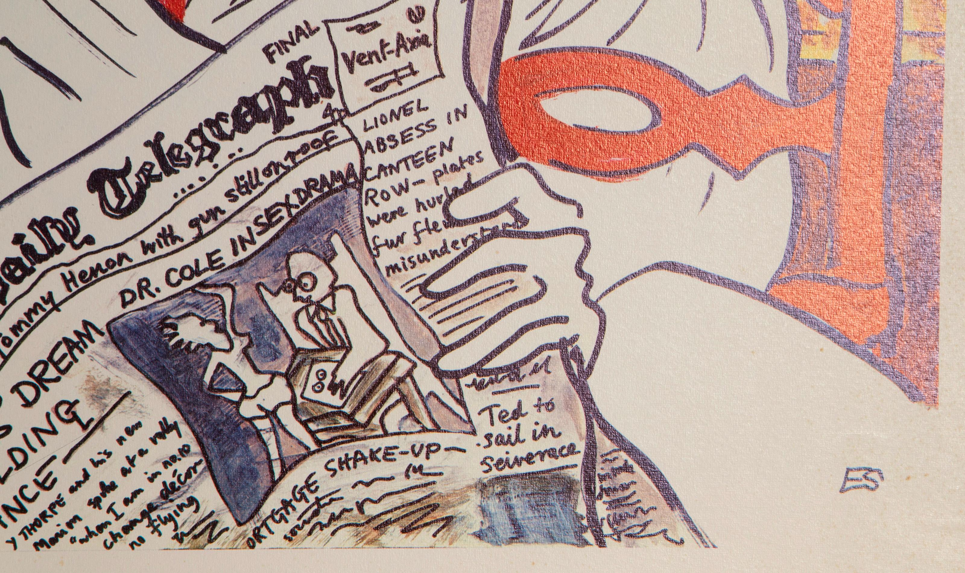 The Daily Telegraph, Litografía Pop Art de Edwina Sandys en venta 1
