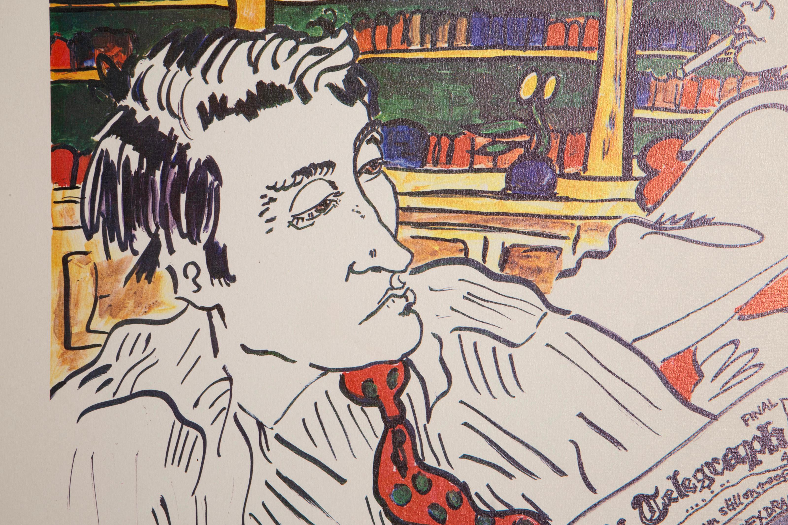 The Daily Telegraph, Litografía Pop Art de Edwina Sandys en venta 3