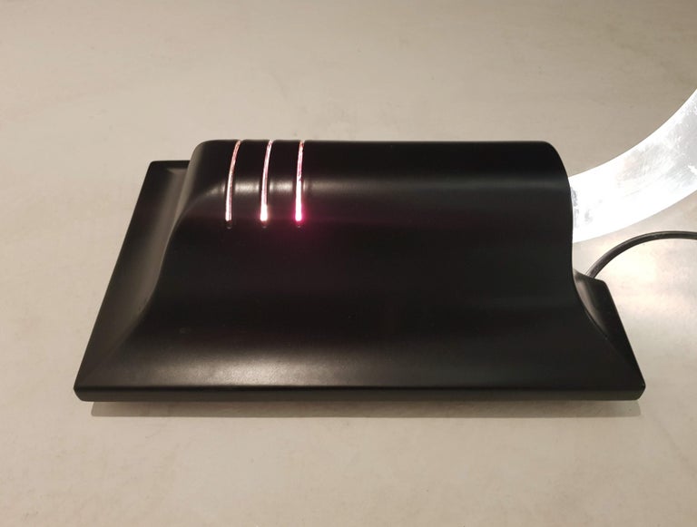 Edy Ten Berge Perspex Floor Lamp For Sale at 1stDibs