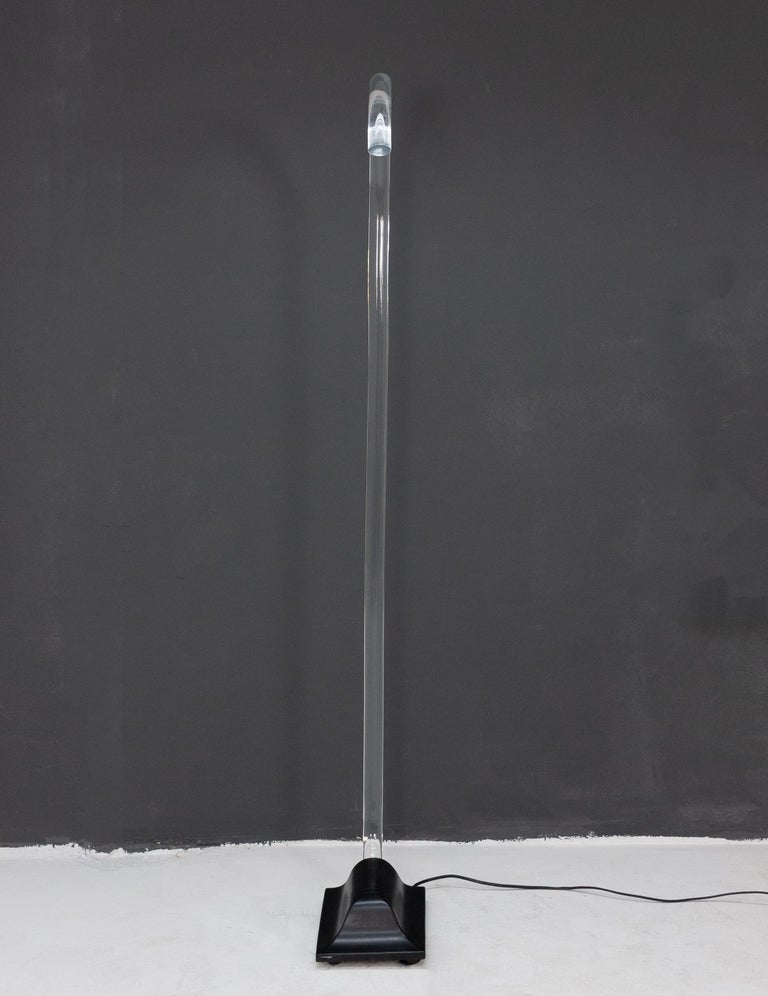 Edy Ten Berge Perspex Floor Lamp For Sale at 1stDibs