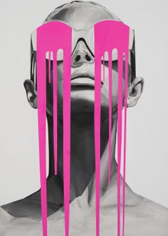 "PINK PANTHER" Portrait Pop Art Plexiglass 39' x 28' inch by Edyta Grzyb