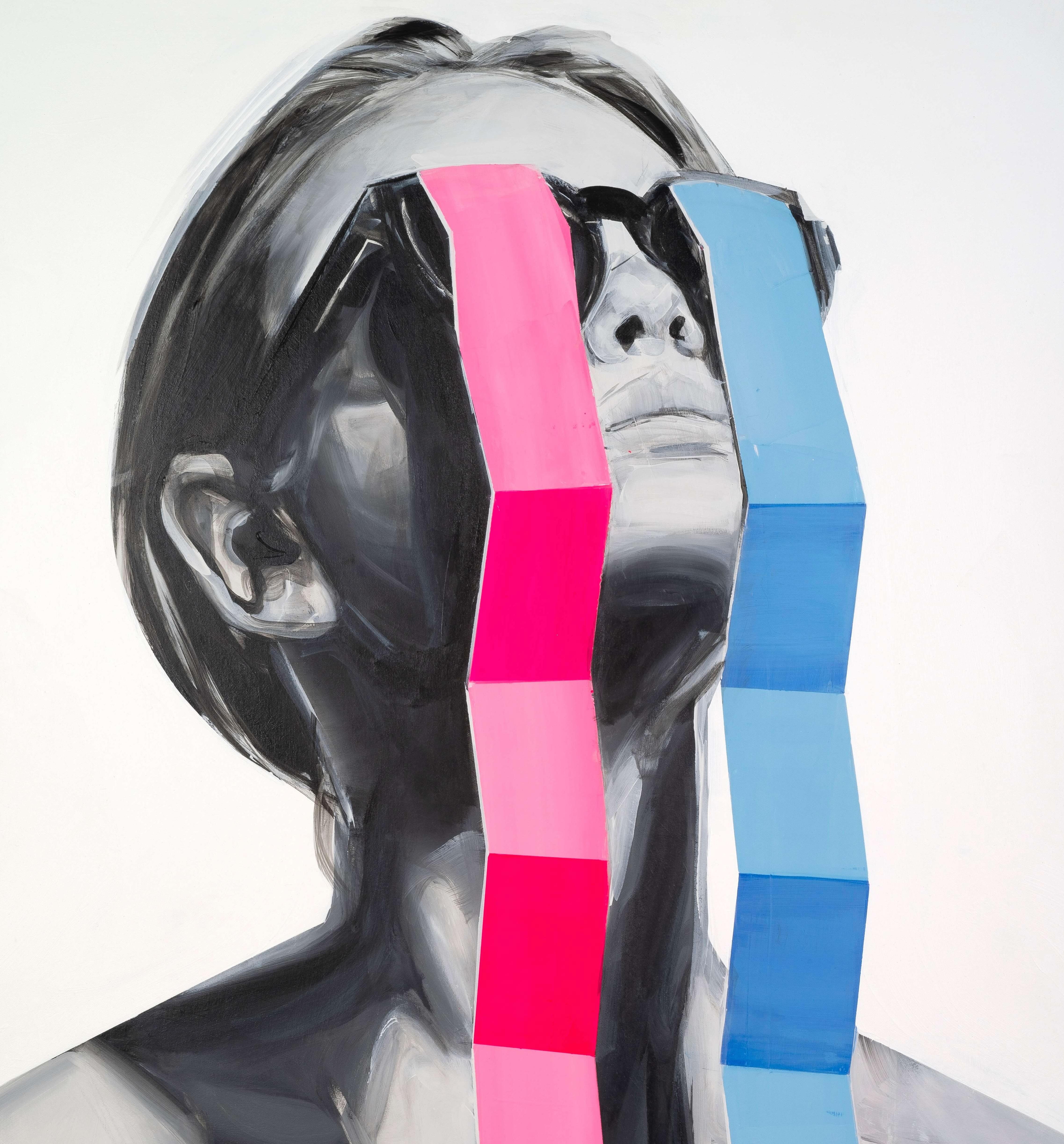 „PLACEBO.3“ Porträt Pop Art Plexiglasdruck 55' x 39' Zoll von Edyta Grzyb im Angebot 7