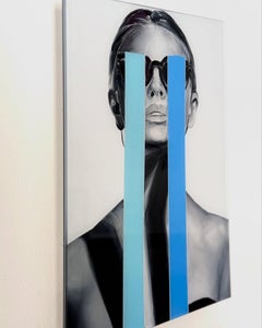 "PLACEBO.5" Portrait Pop Art Plexiglasdruck 55' x 39' Zoll von Edyta Grzyb