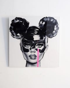 "VINYL MICKEY MOUSE" Stampa su plexiglass 39' x 39' in Ed. 1/50 di Edyta Grzyb