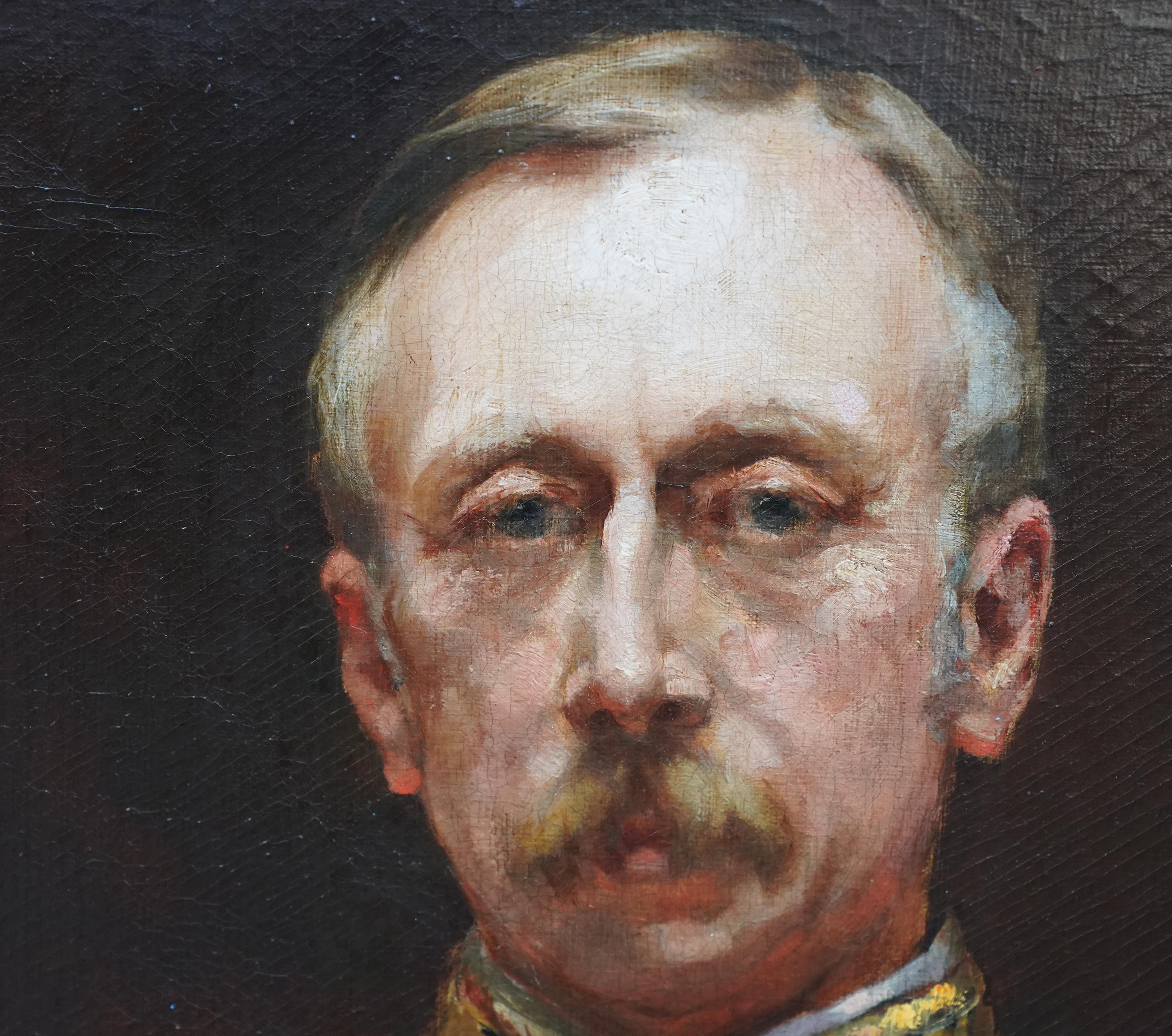 Portrait du major général Harding Steward - Peinture à l'huile militaire britannique du 19e siècle en vente 1