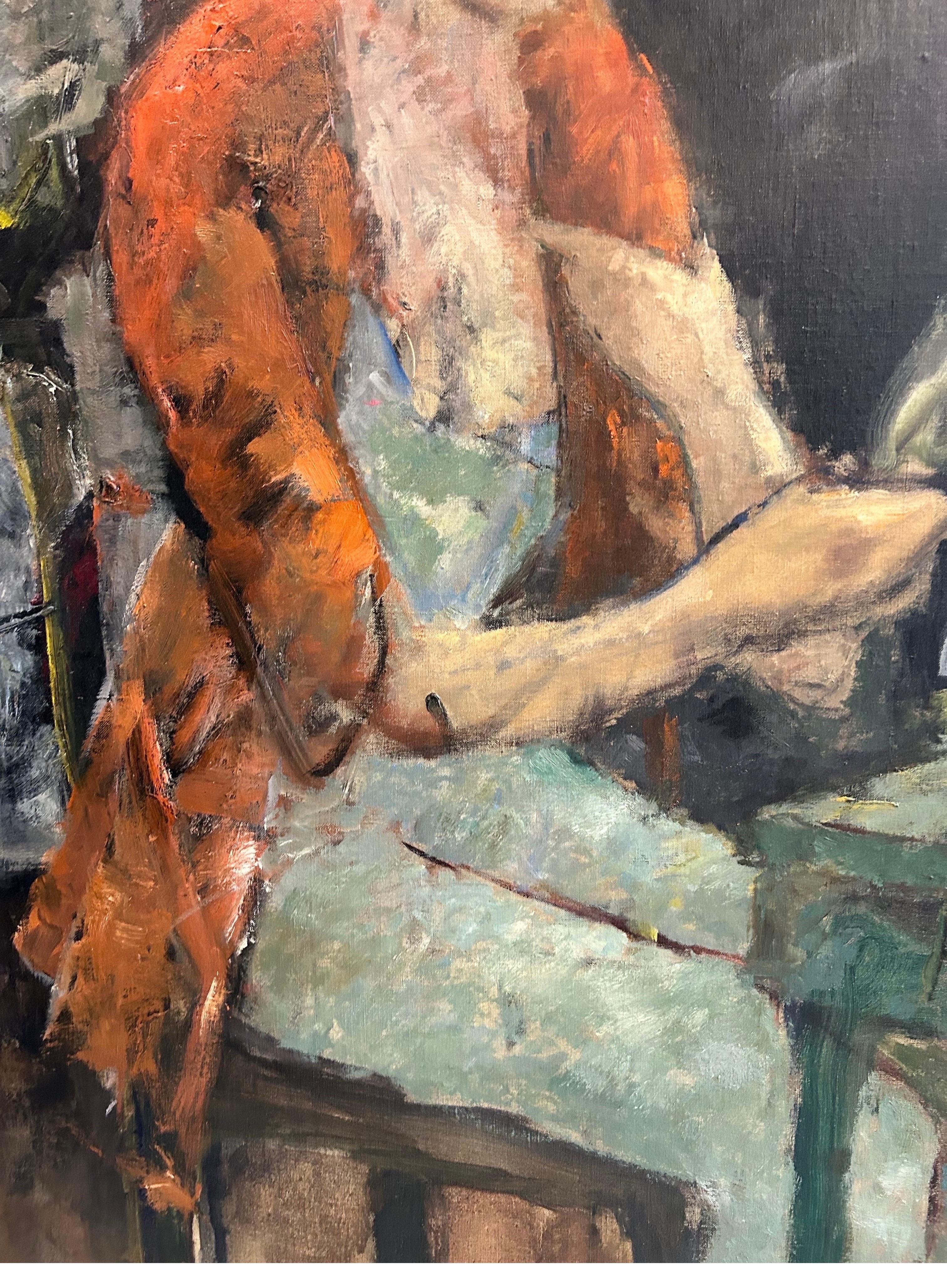 Edzard Dietz óleo sobre lienzo en Bueno estado para la venta en West Palm Beach, FL