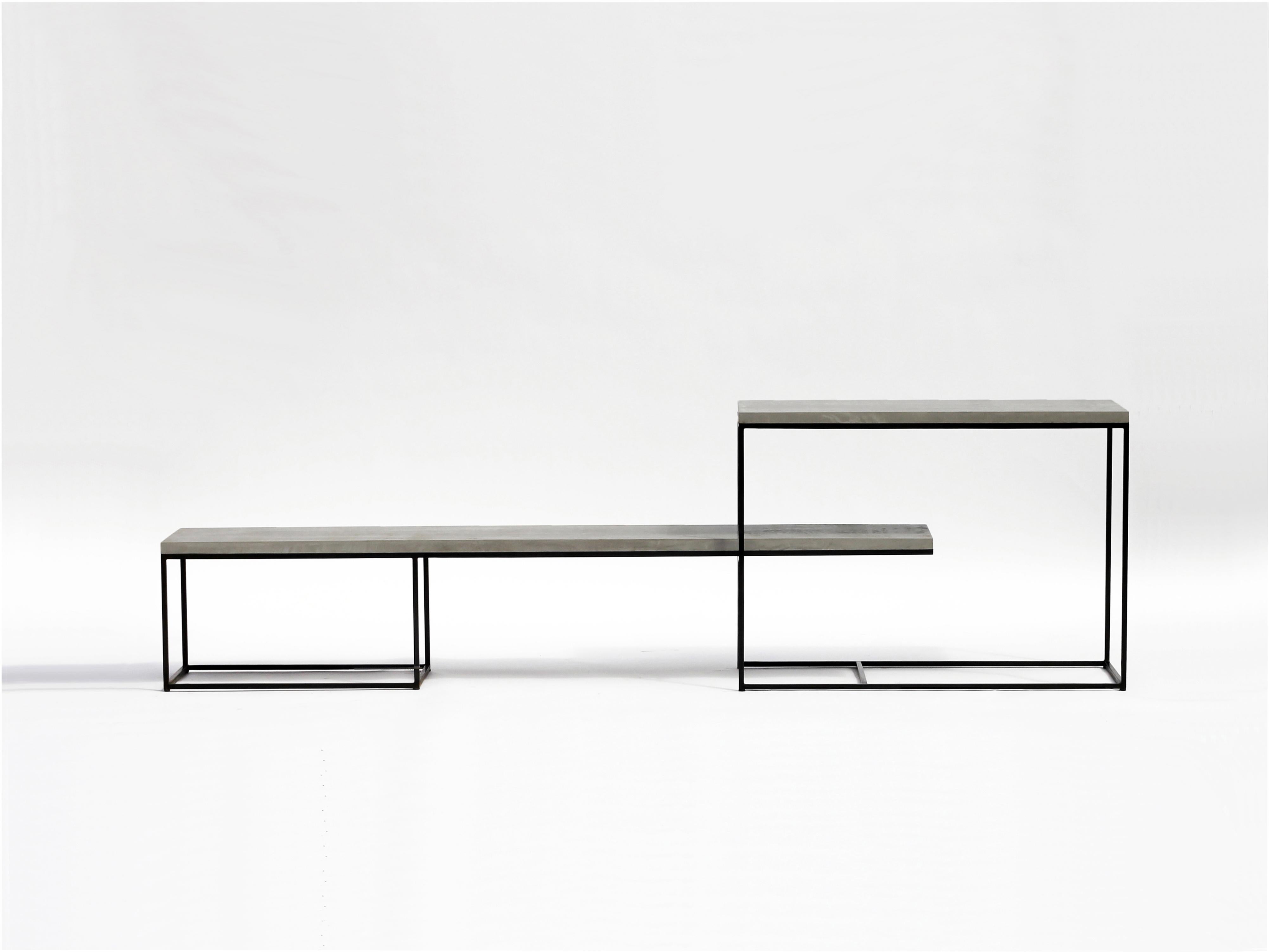 EE Bench-Console, Concrete + Steel Collection from Joshua Howe Design In New Condition In Claverack, NY