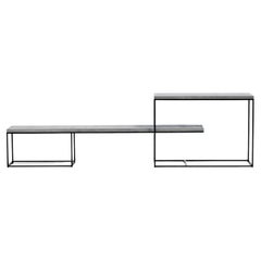 Panchina-Console EE, collezione cemento e acciaio di Joshua Howe Design