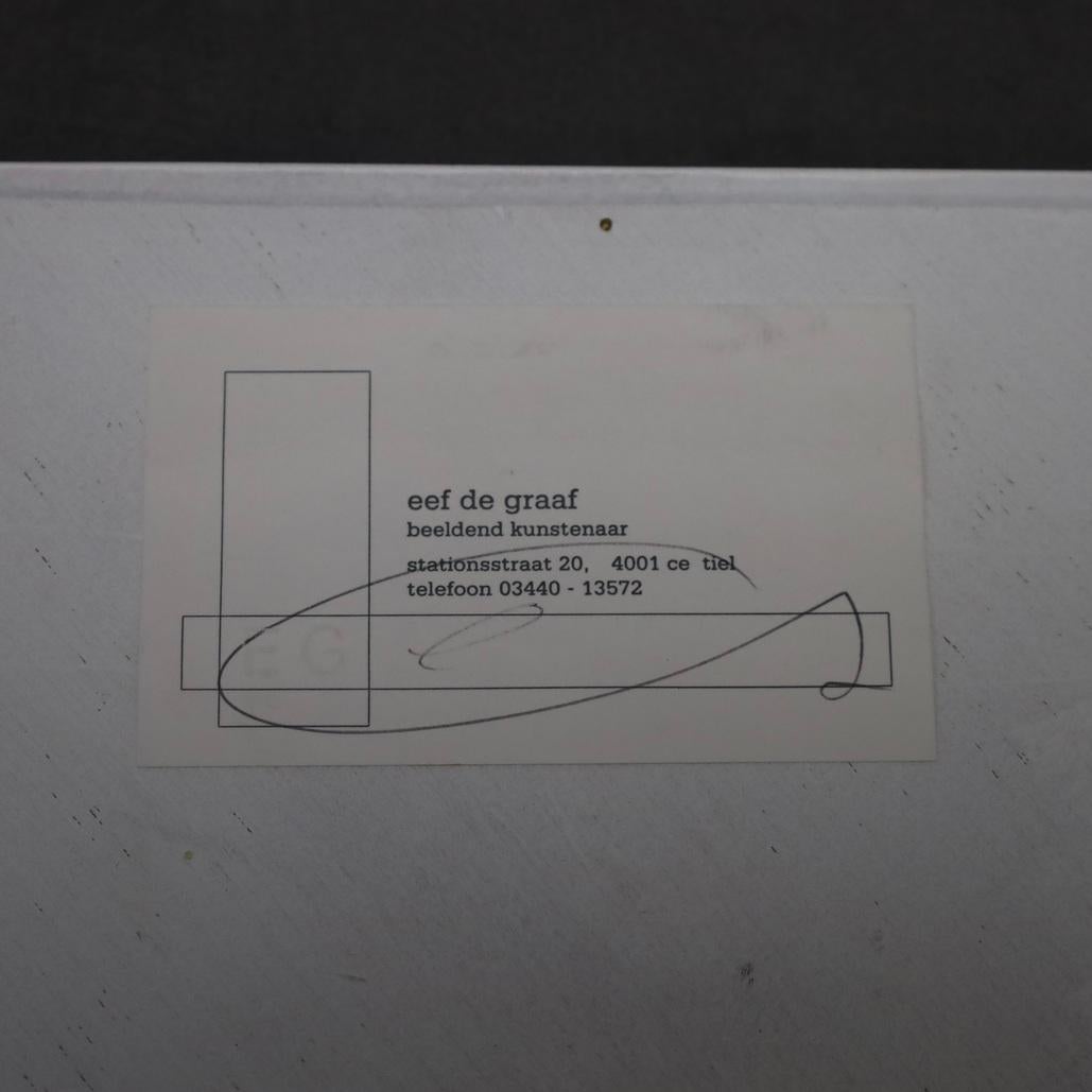 Eef de Graaf - Scultura geometrica da parete (trittico), Paesi Bassi, anni '80 in vendita 3