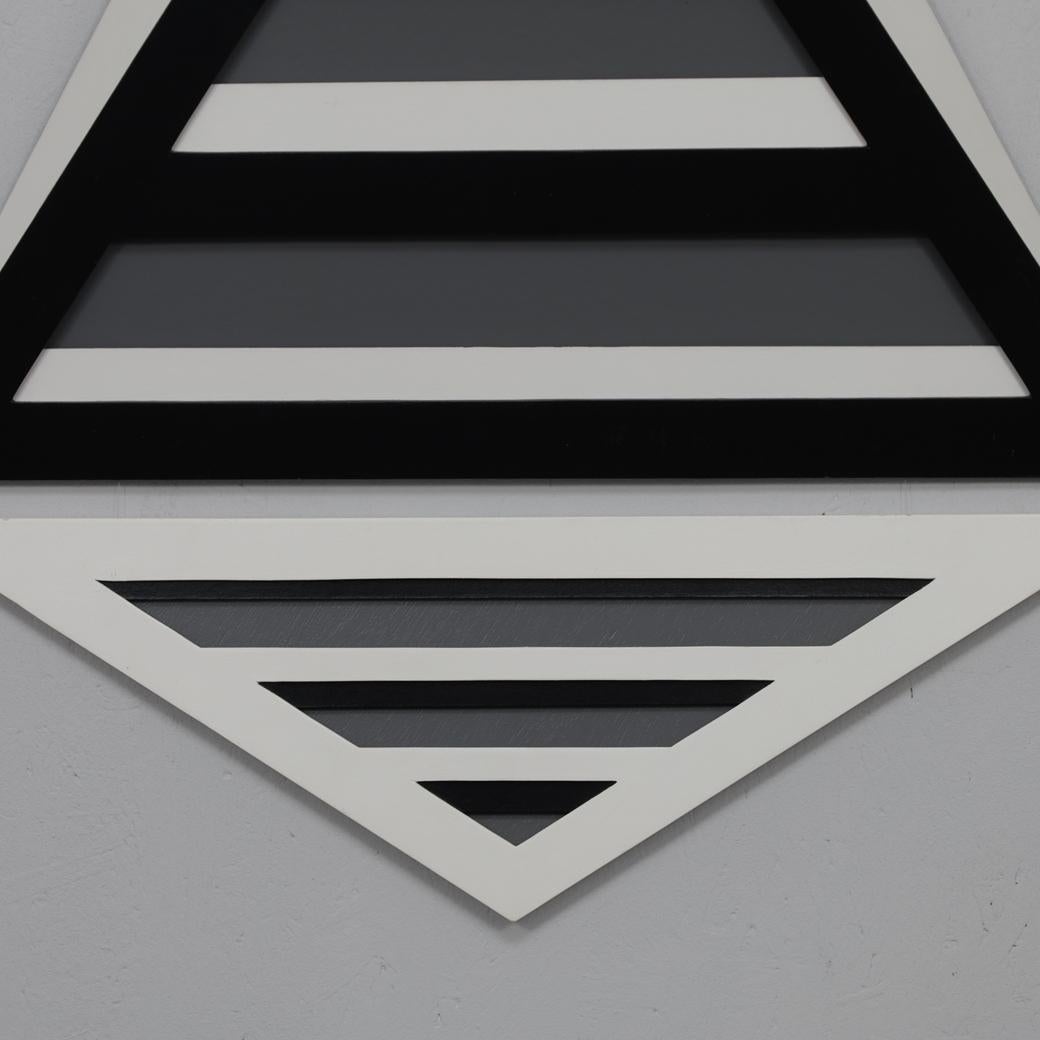 Eef de Graaf - Scultura geometrica da parete (trittico), Paesi Bassi, anni '80 In condizioni buone in vendita a DE KWAKEL, NL