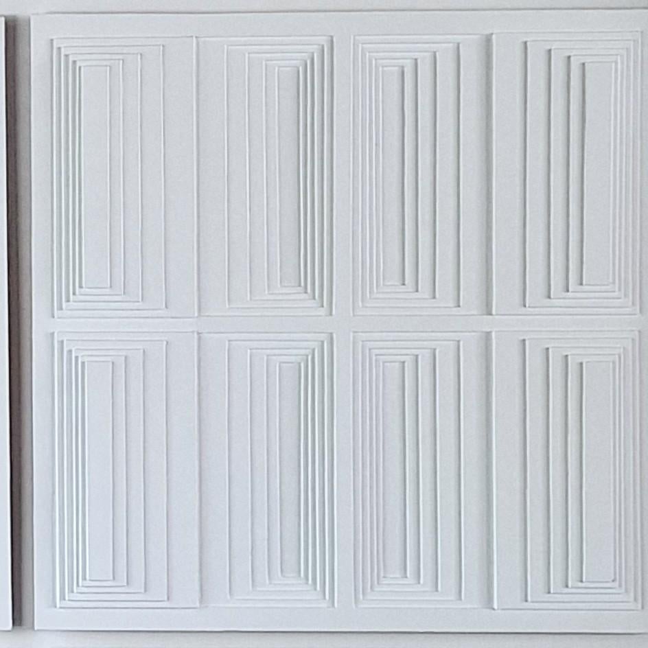 16 Quadranti - pittura astratta moderna e contemporanea in rilievo in vendita 1