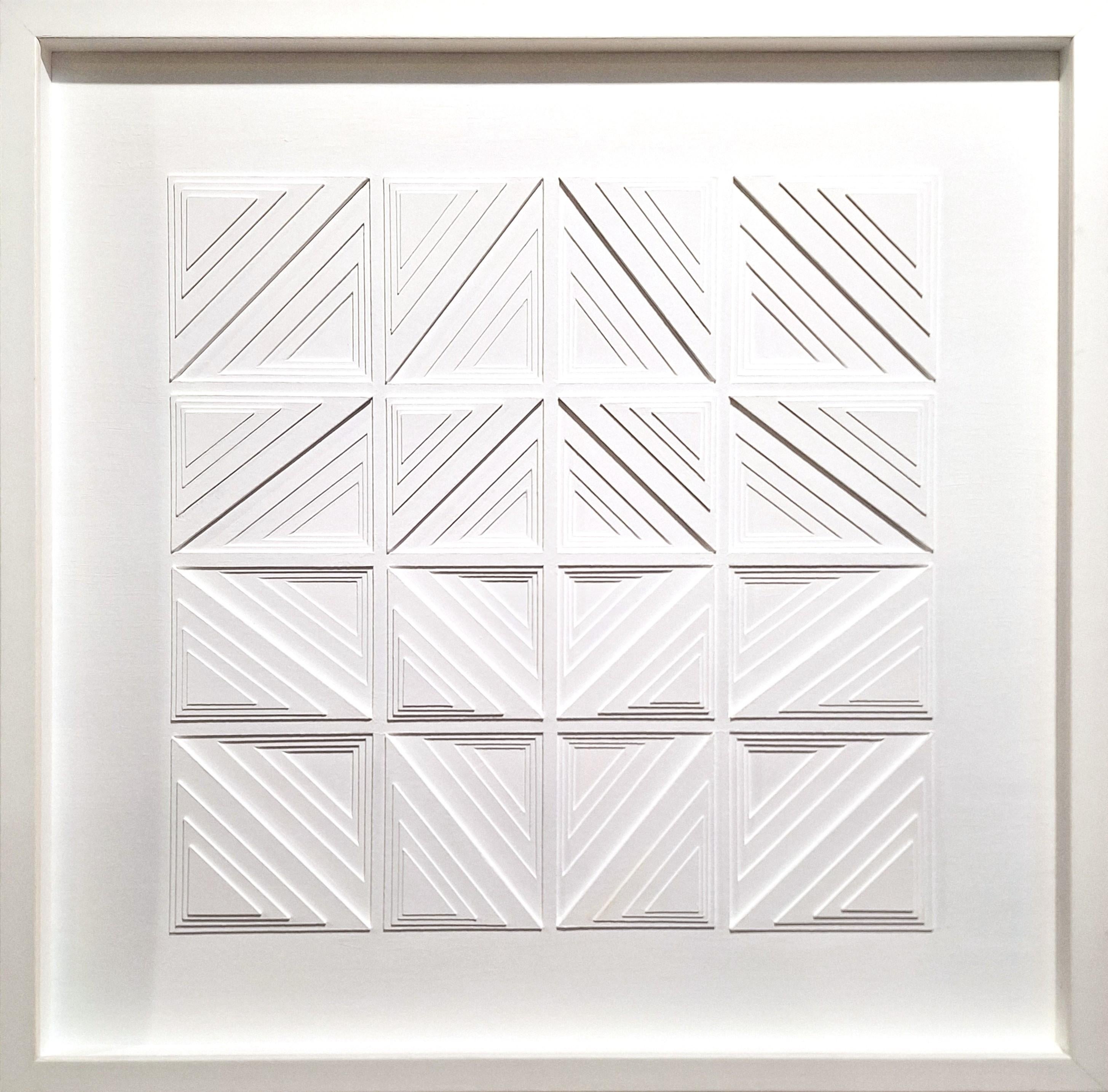 BB30102 - dipinto astratto moderno contemporaneo in rilievo - Painting Contemporaneo di Eef de Graaf