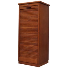 Retro Eeka Oak Cabinet Drawers with Tambour Door