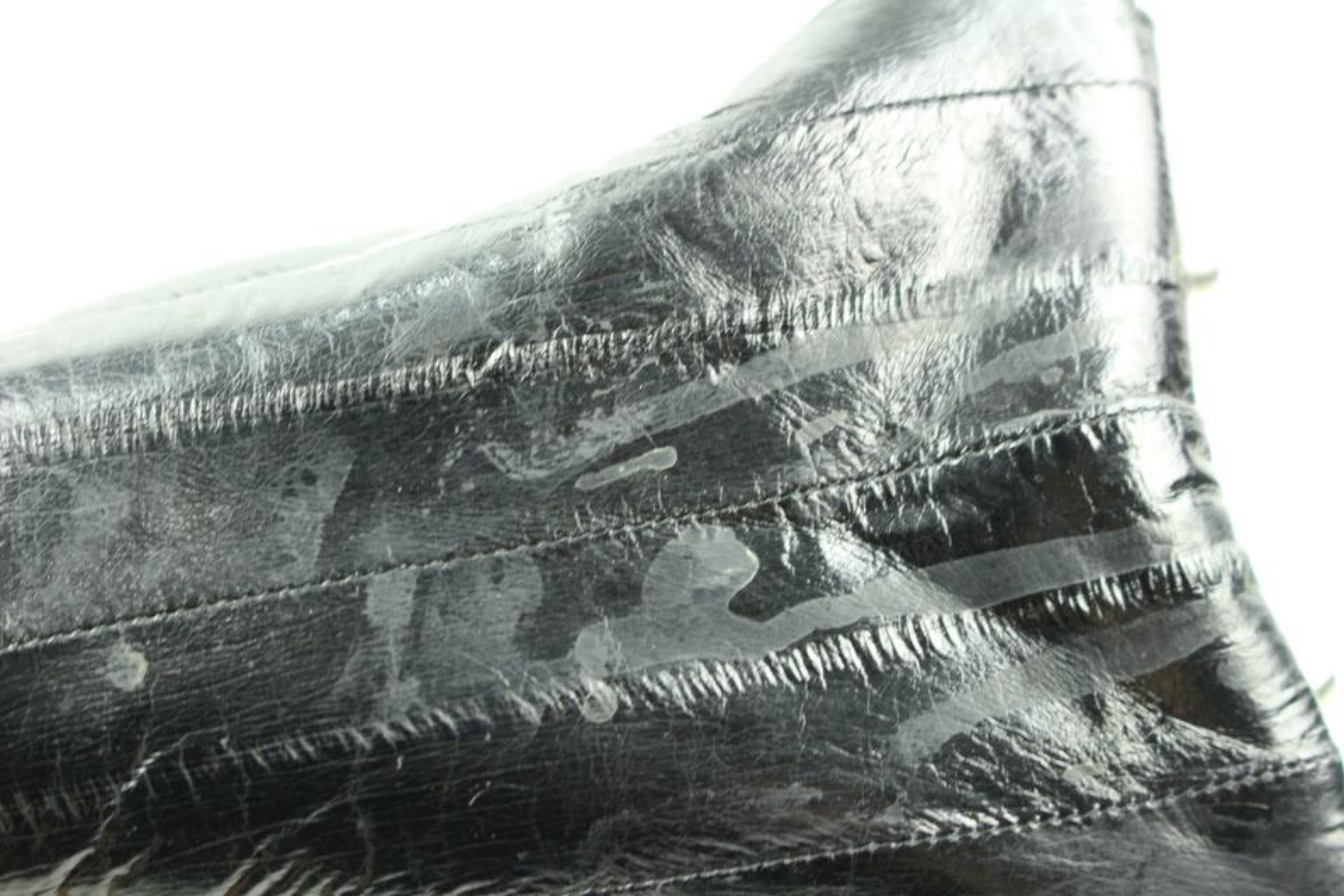 Eel Skin Lsslm1 Black Leather Shoulder Bag For Sale 3