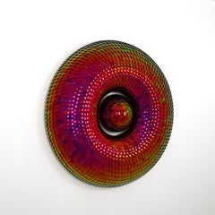 Escultura de Pared Efecto Espejo , Torus Rojo y Rosa,  por Eelco Hilgersom