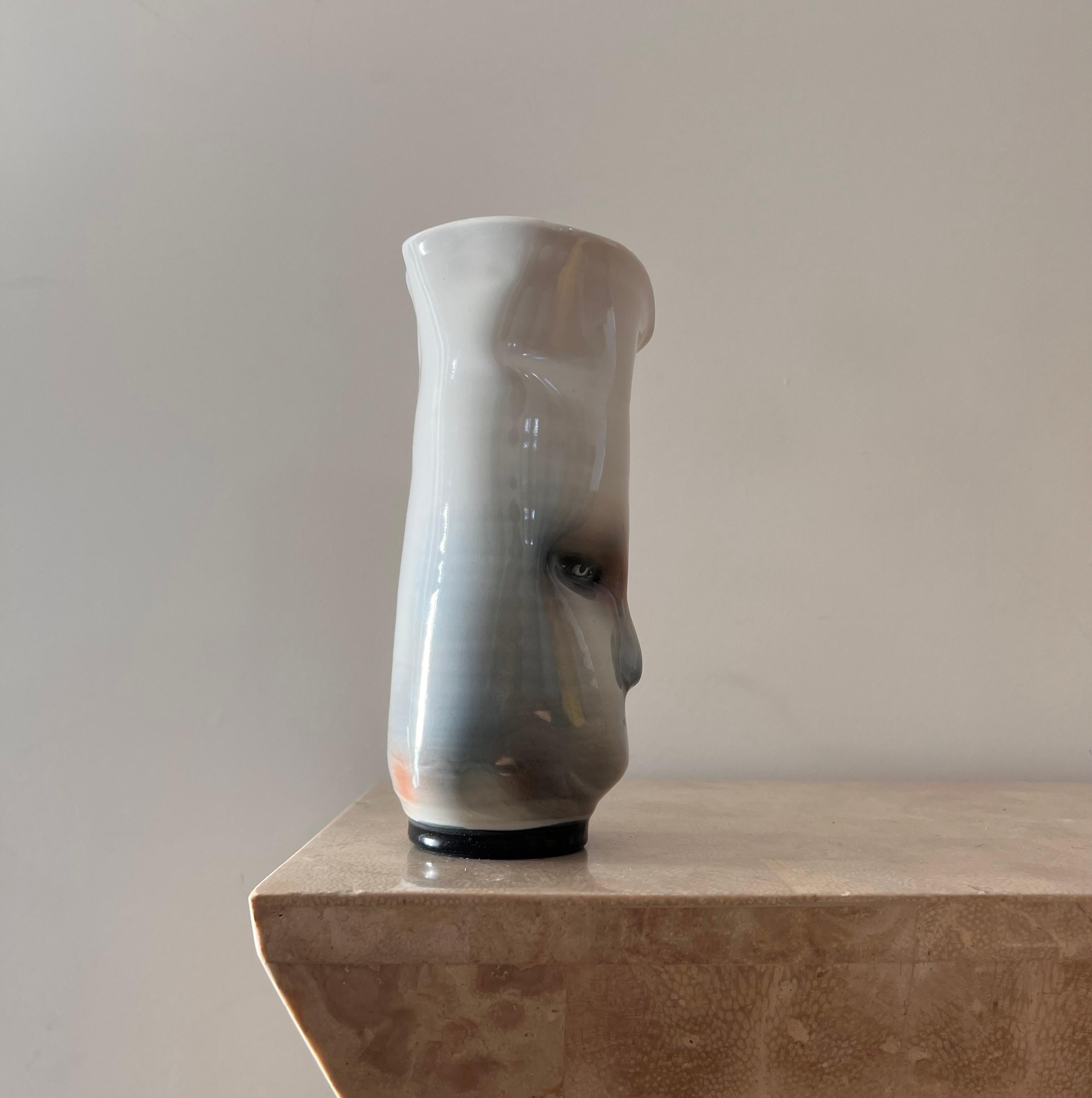 Vase à visage postmoderne Eerie de l'artiste Bing Gleitsman, 1996 6