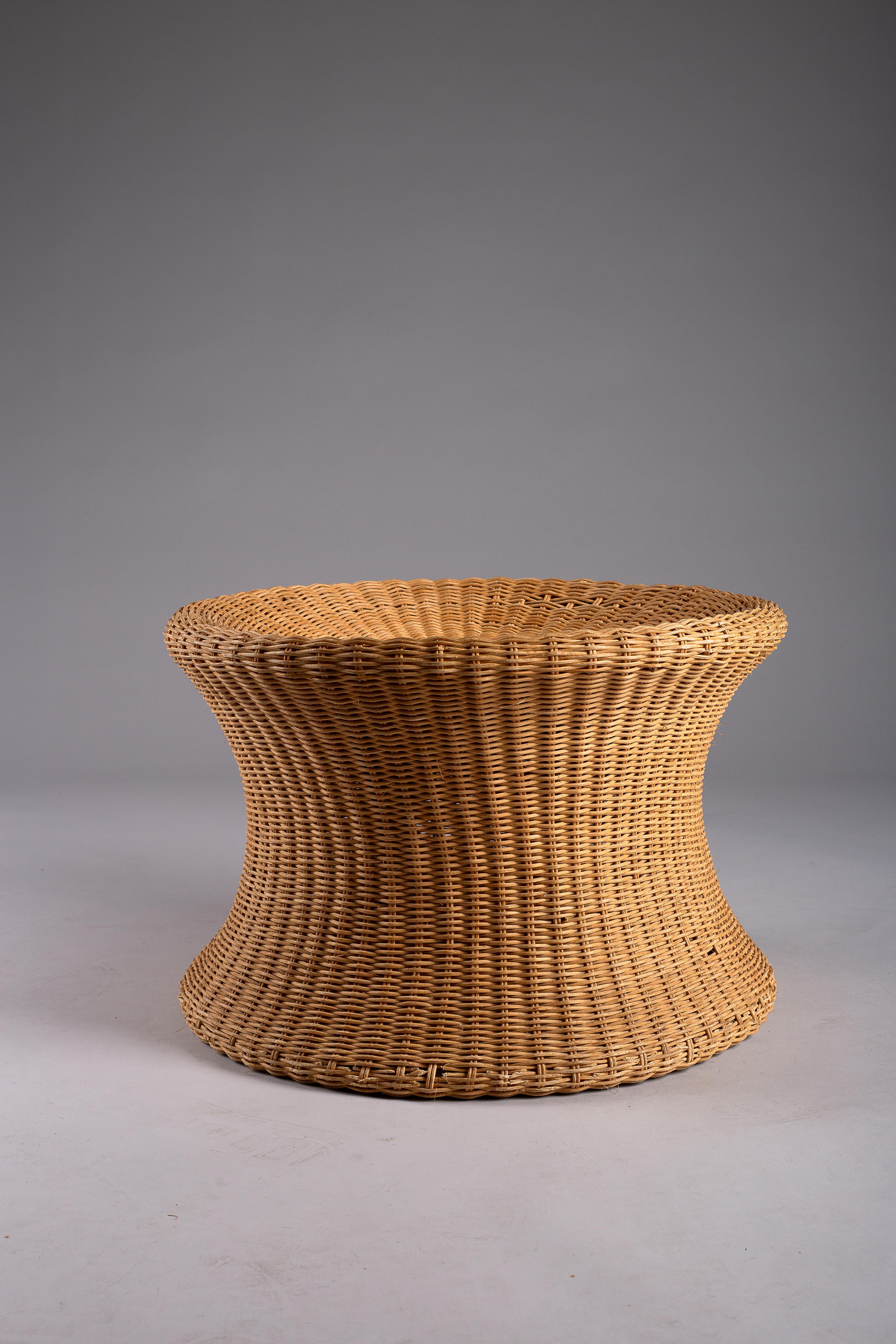 Mid-Century Modern Eero Aarnio, tabouret Juttu en osier des années 1960 pour Artek en vente
