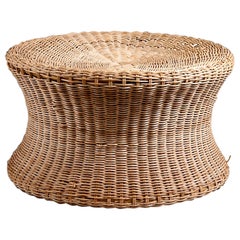 Eero Aarnio, 1960's wicker Juttu stool for Artek