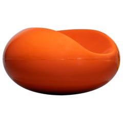 Eero Aarnio 1ª Serie Silla Pastil Naranja Brillante 1967 by Asko Finlandia Pop Art