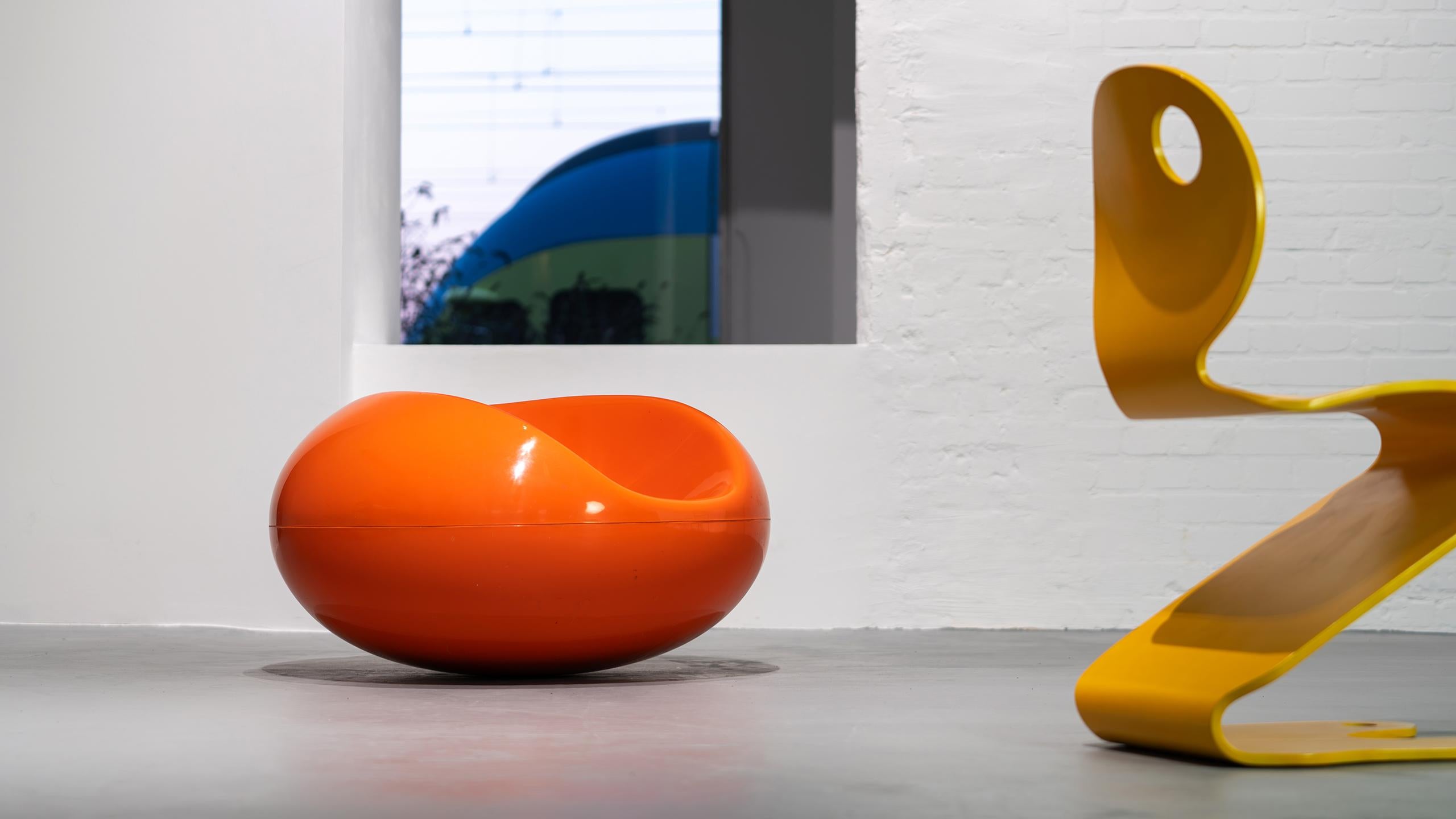 Eero Aarnio 1st Series Pastil Chair Bright Orange 1967 by Asko Finland Pop Art For Sale 3