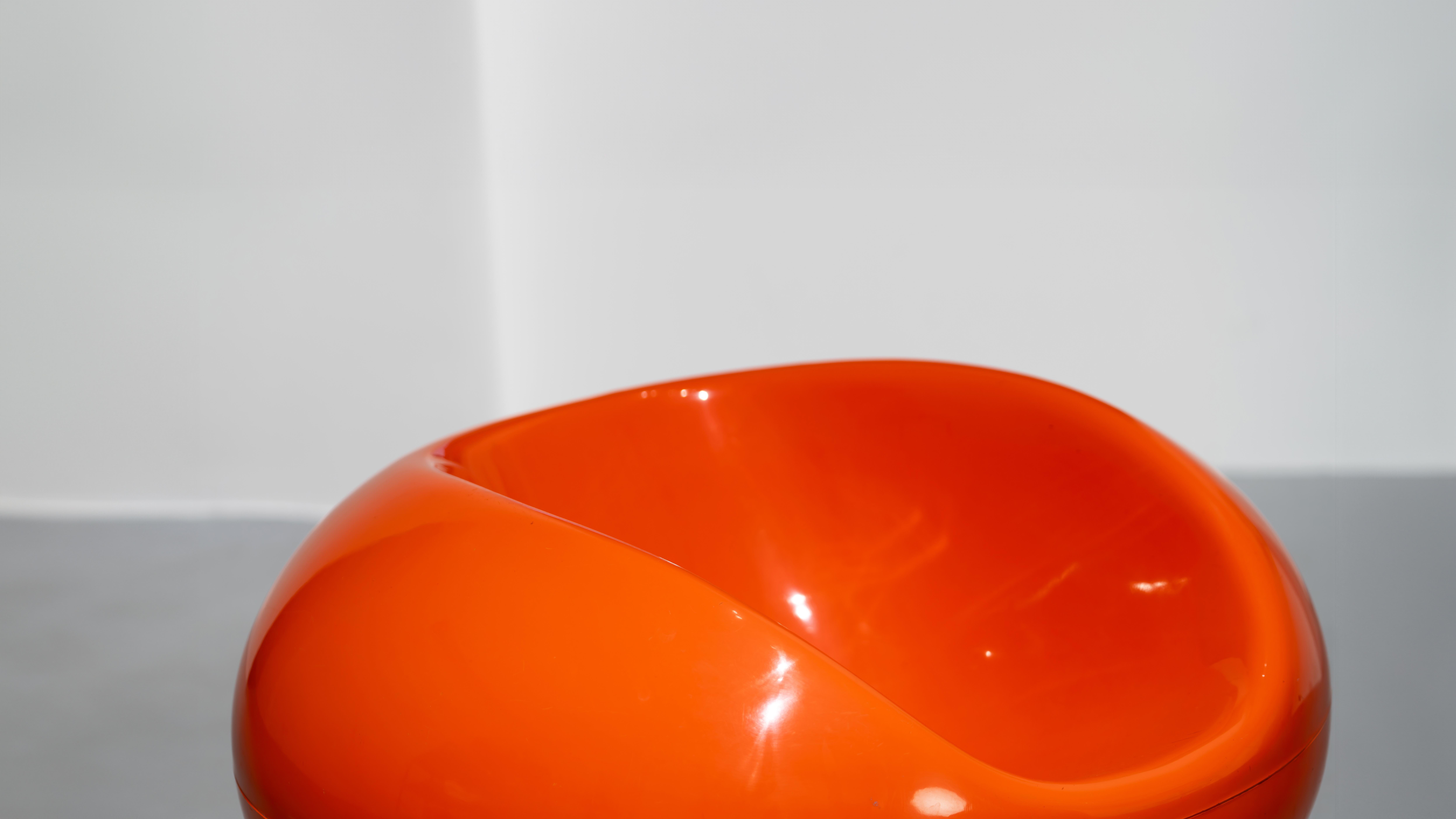 Eero Aarnio 1st Series Pastil Chair Bright Orange 1967 by Asko Finland Pop Art For Sale 5