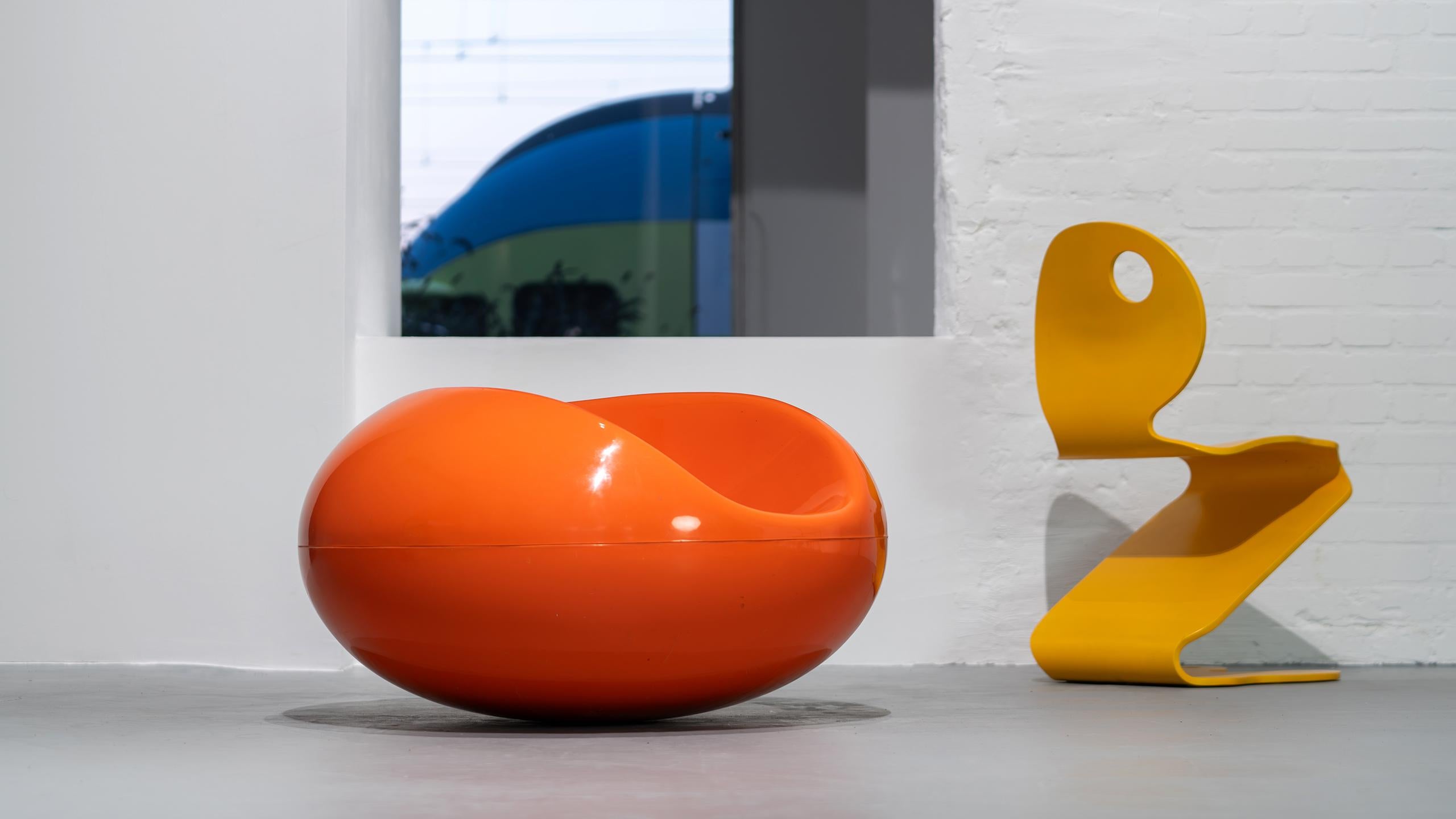 Chaise Pastil d'Eero Aarnio, 1ère série, orange vif, 1967, Asko Finland Pop Art en vente 6