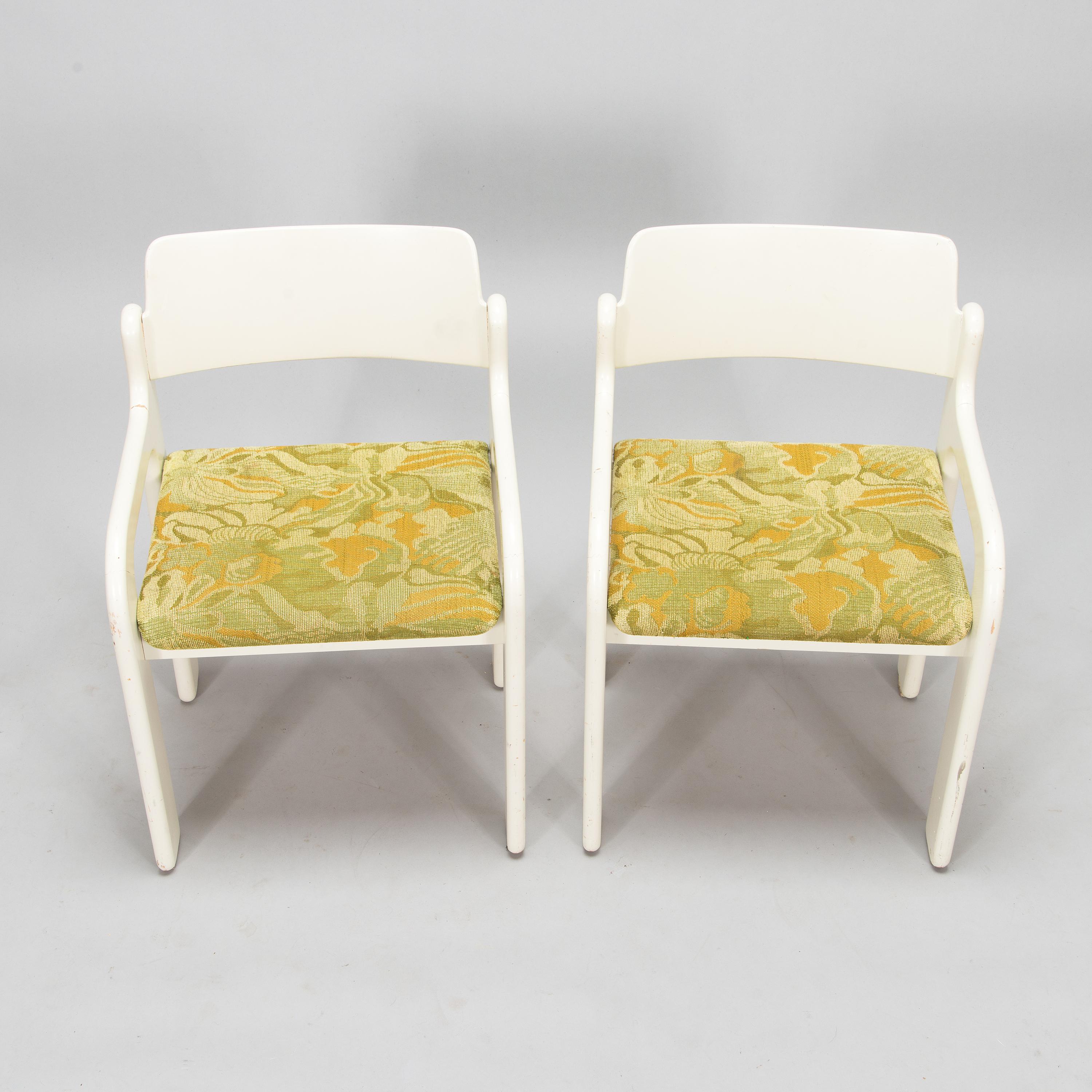 Mid-Century Modern Eero Aarnio 4 Chairs Model Flamingo for Asko Finland Marked, 1970s For Sale