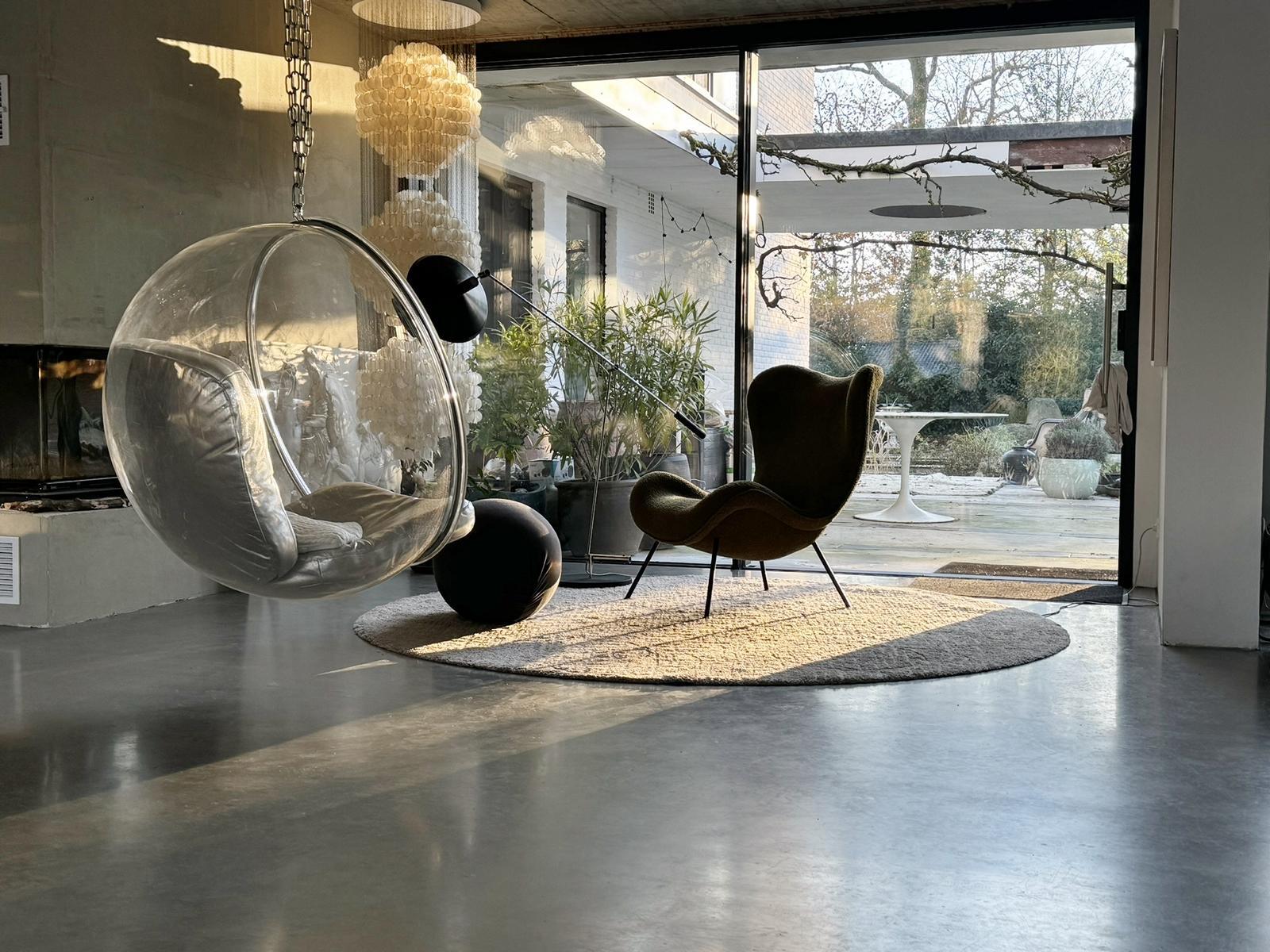 Eero Aarnio Bubble Chair für Asko - Iconic Design Space Age Original Leder im Angebot 1