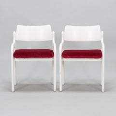 Eero Aarnio Dining chairs 'Flamingo' for Asko  a pair Finland 1970s