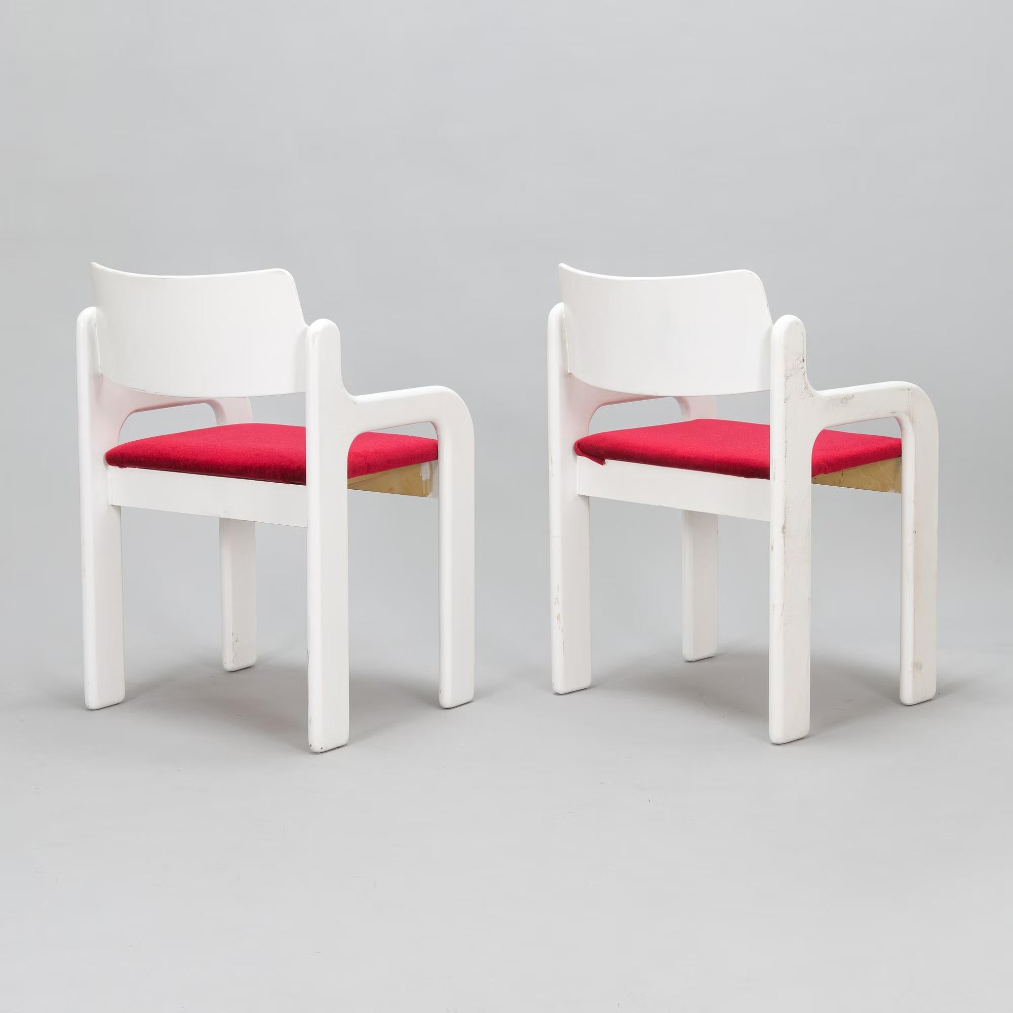 Mid-Century moderno Sedie da pranzo 'Flamingo' di Eero Aarnio per Asko  una coppia Finlandia anni '70 in vendita