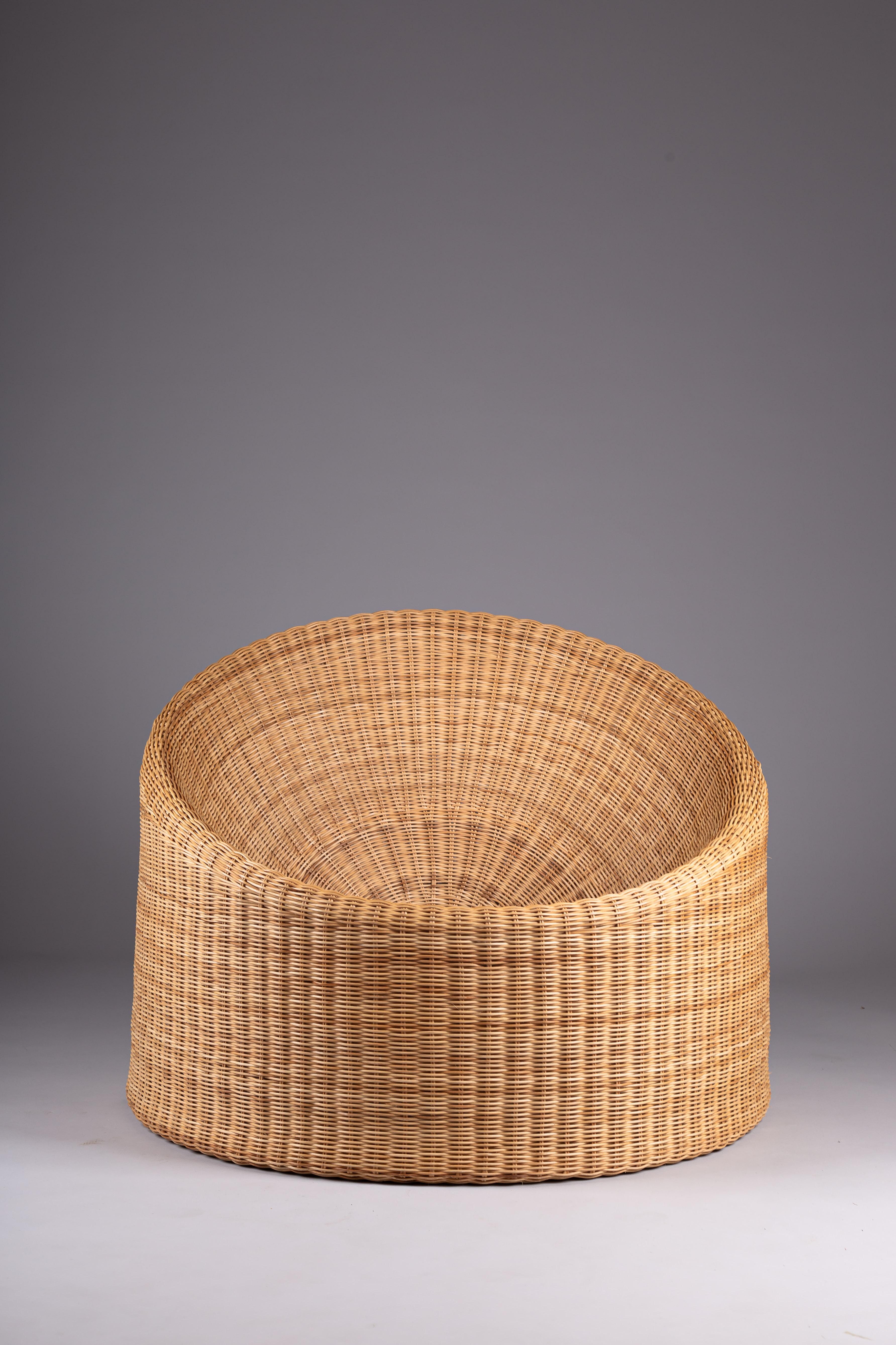 Mid-Century Modern Eero Aarnio, elephant boot rattan chair, Finland