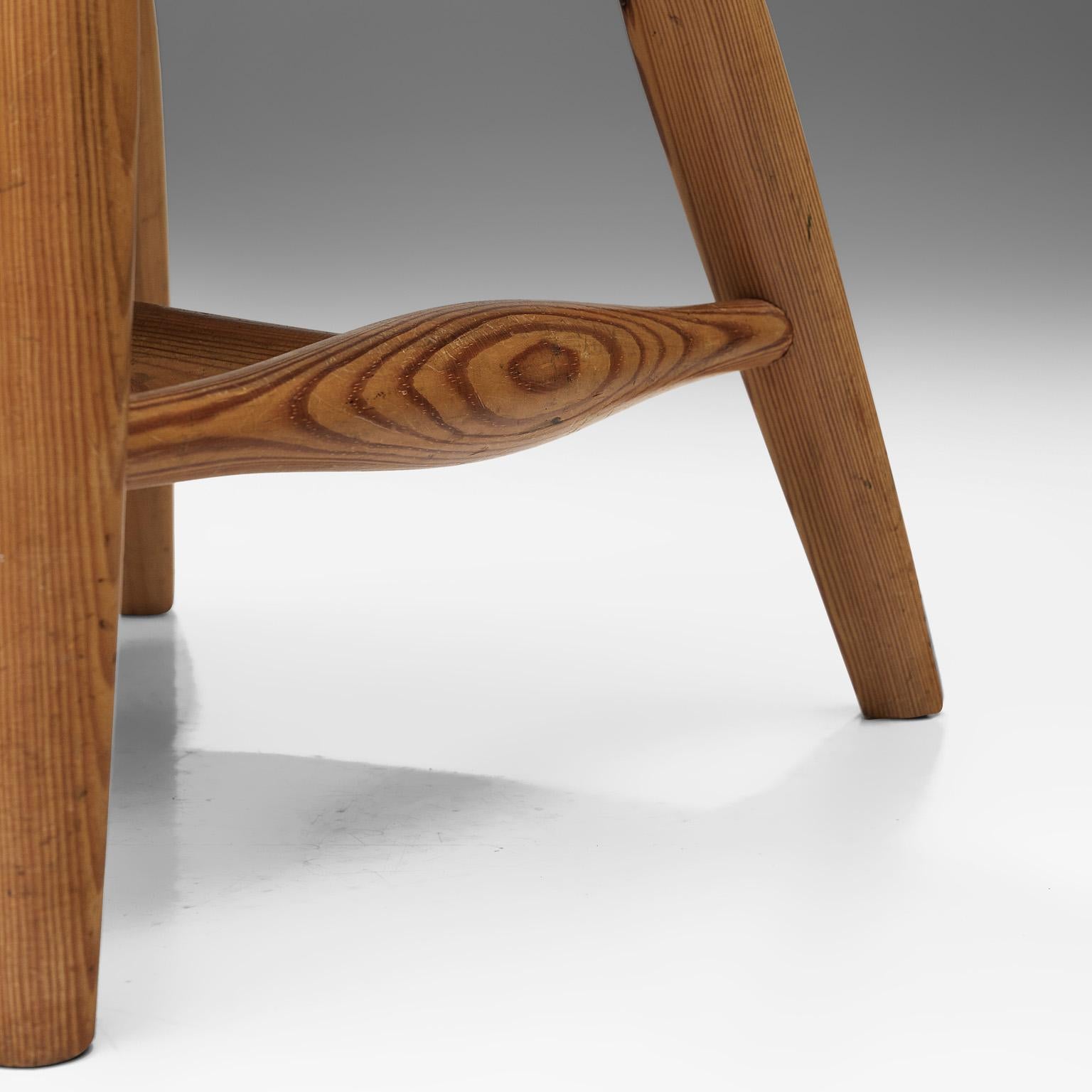 Eero Aarnio for Laukaan Puu Set of Six Dining Chairs in Solid Pine  For Sale 4