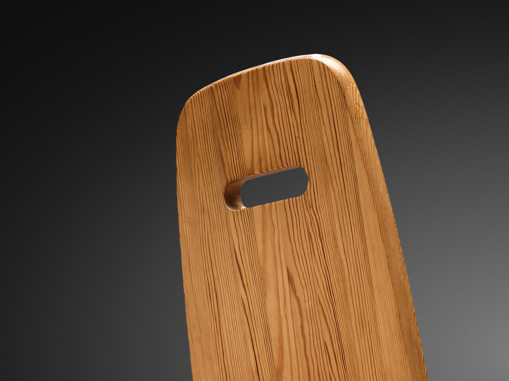 Eero Aarnio para Laukaan Puu Juego de seis sillas de comedor de pino macizo Moderno de mediados de siglo en venta