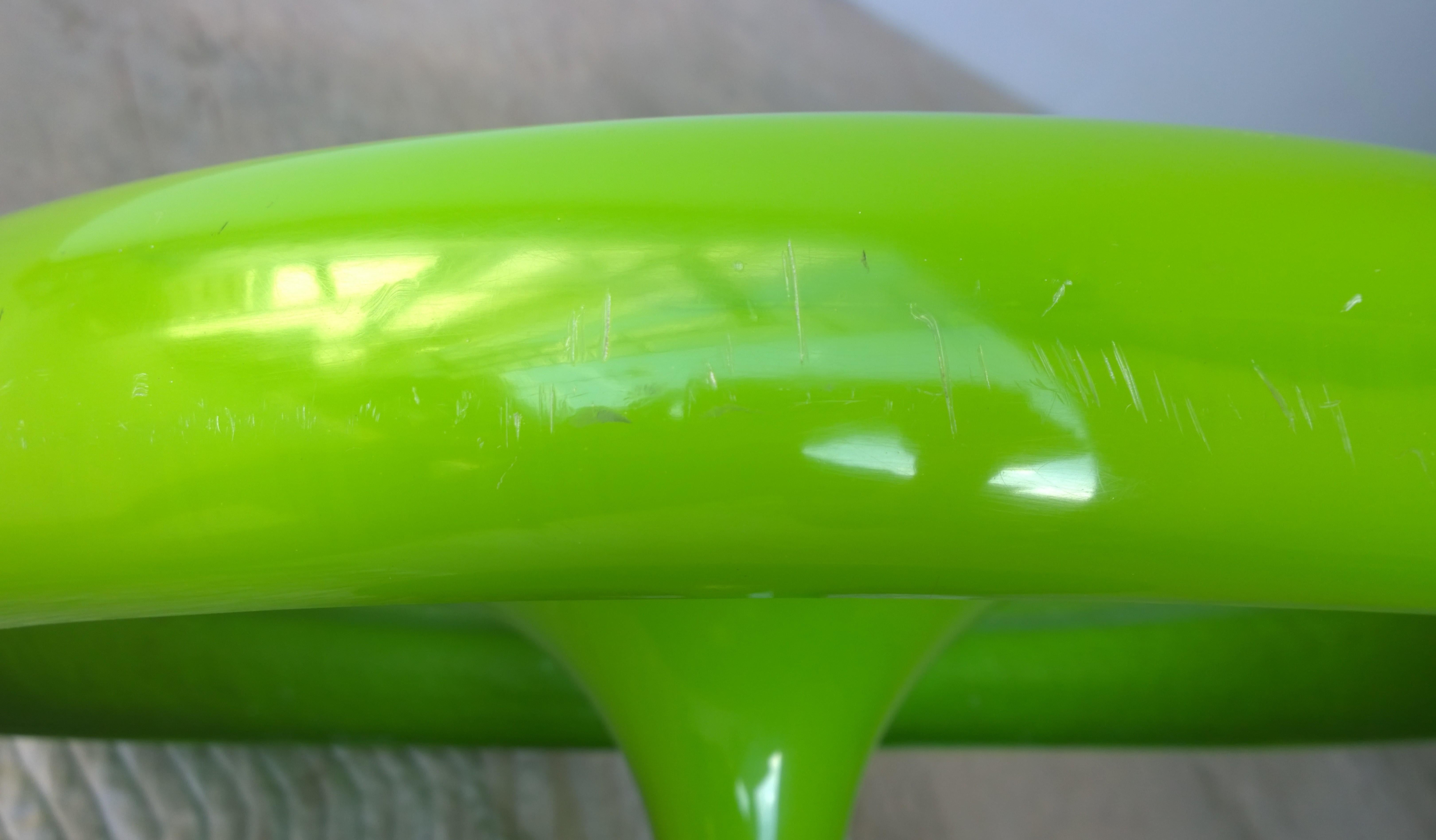 Eero Aarnio Kantarelli Molded Plastic Green Fiberglass Occasional Side Table 3