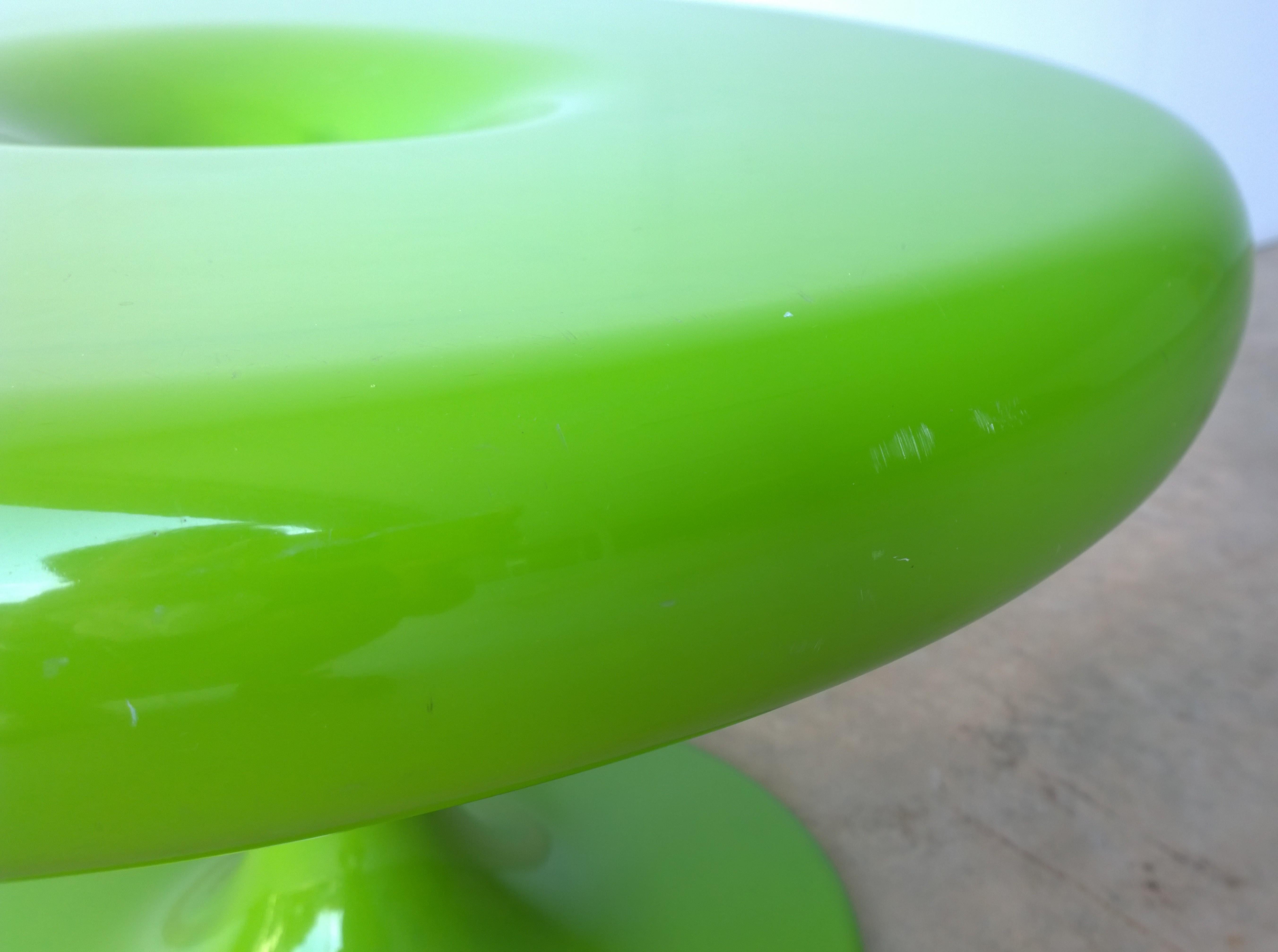 20th Century Eero Aarnio Kantarelli Molded Plastic Green Fiberglass Occasional Side Table