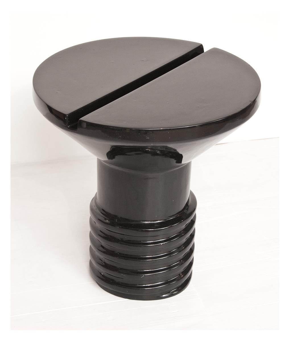 Eero Aarnio Large Black Screw Table For Sale 1