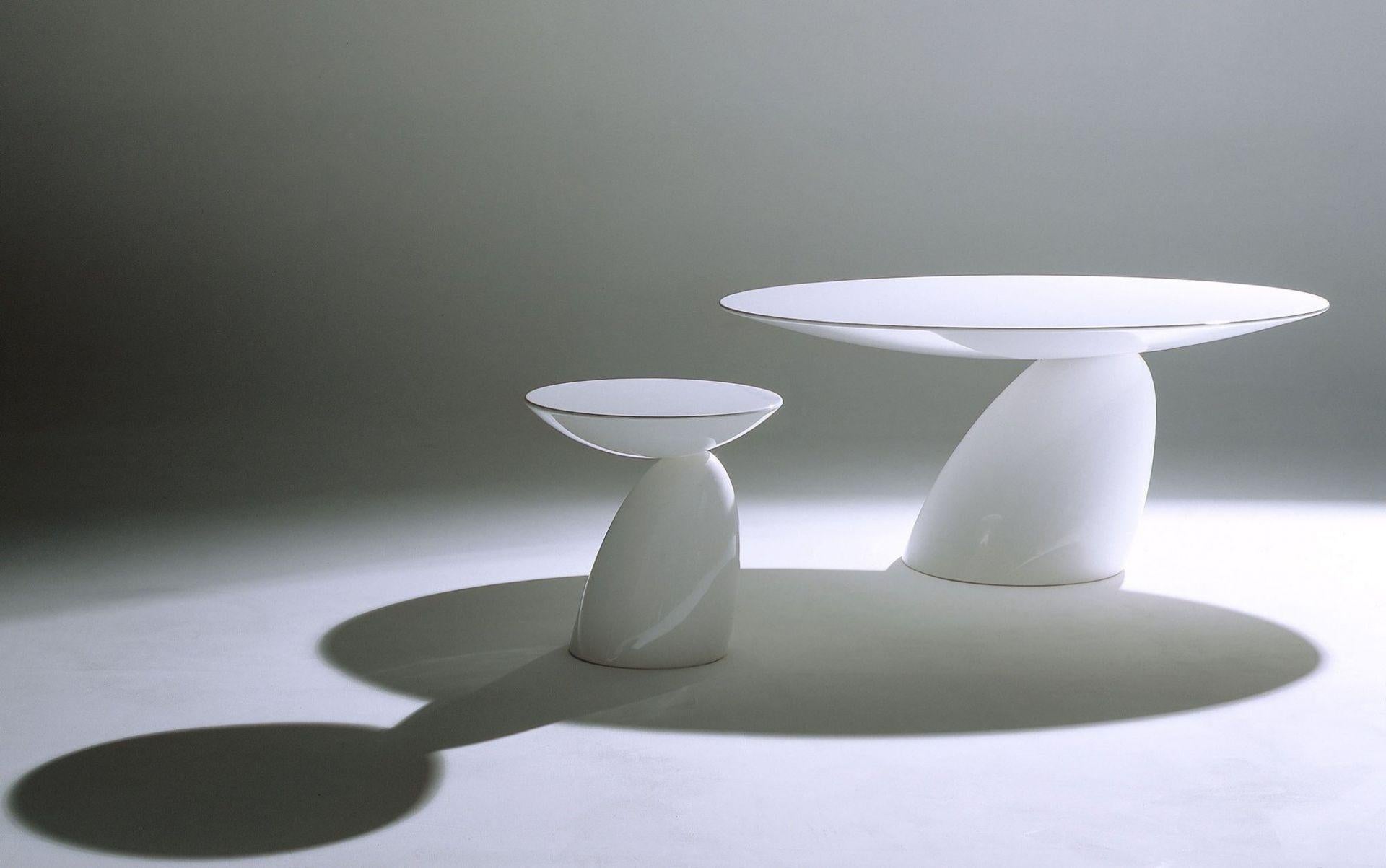 Contemporary Eero Aarnio Large White Parabel Table For Sale